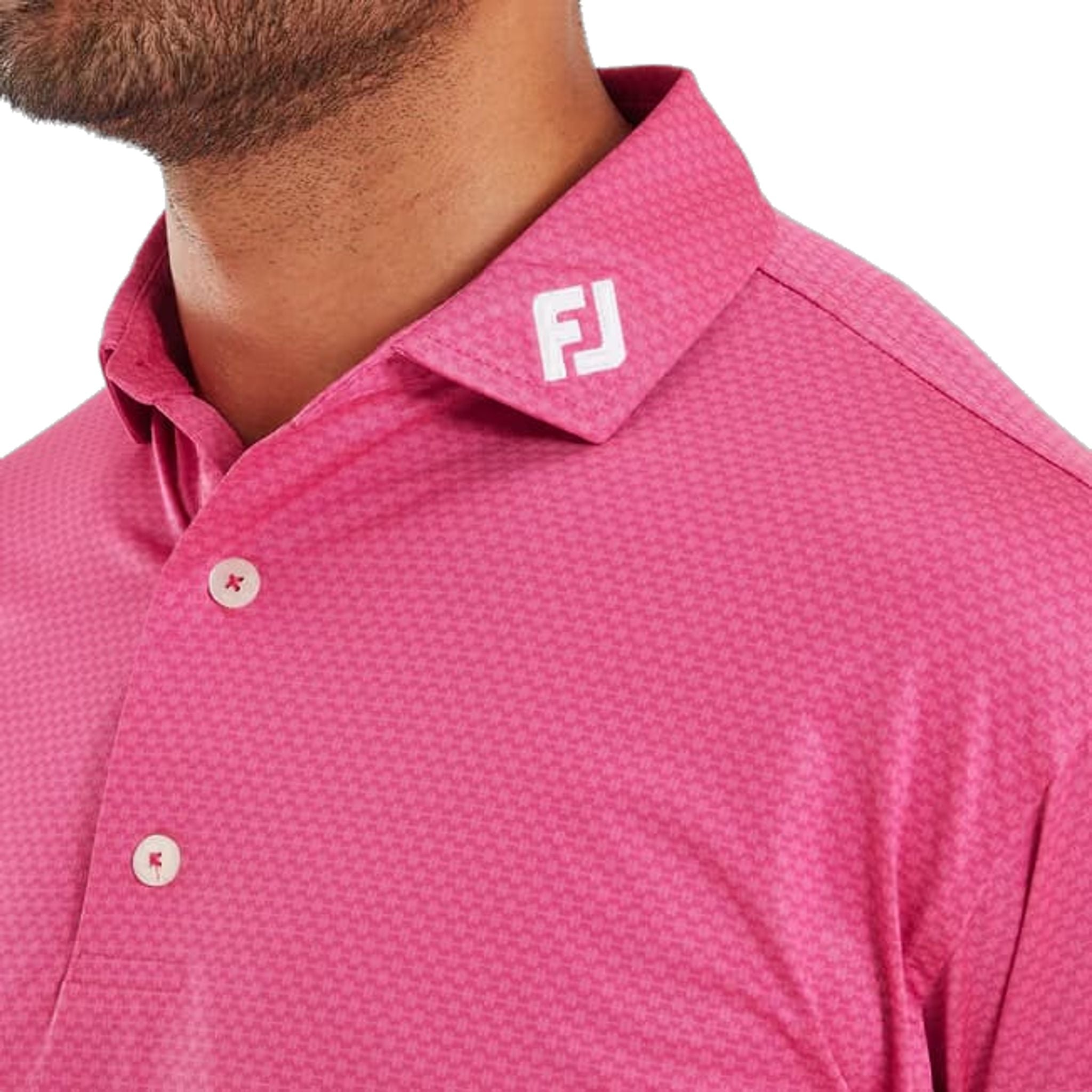 Footjoy Abax Print Lisle Polo Herren