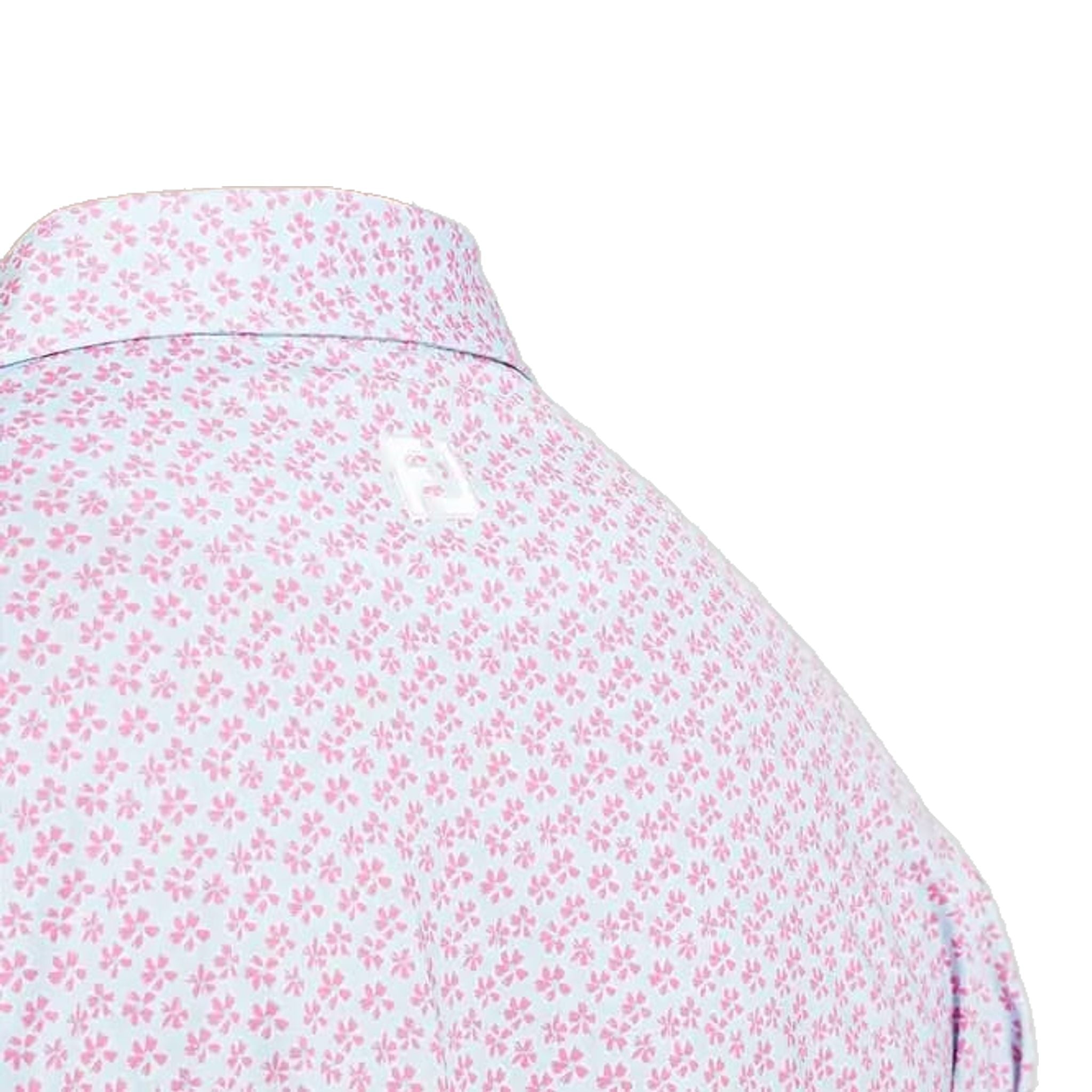 Footjoy Floral Sketch Print Lisle Polo Herren