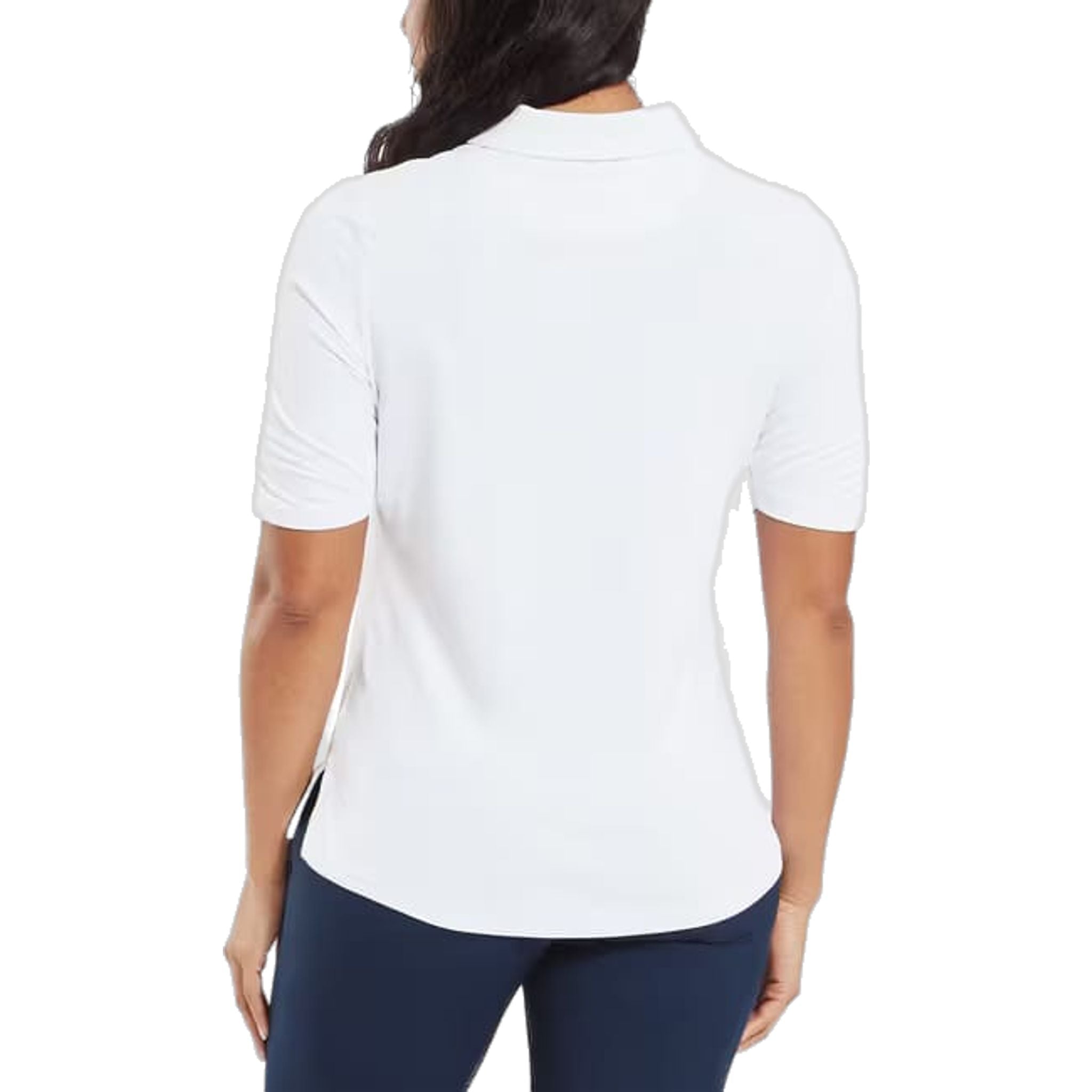Footjoy Half Sleeve Ruched Lisle Polo Damen