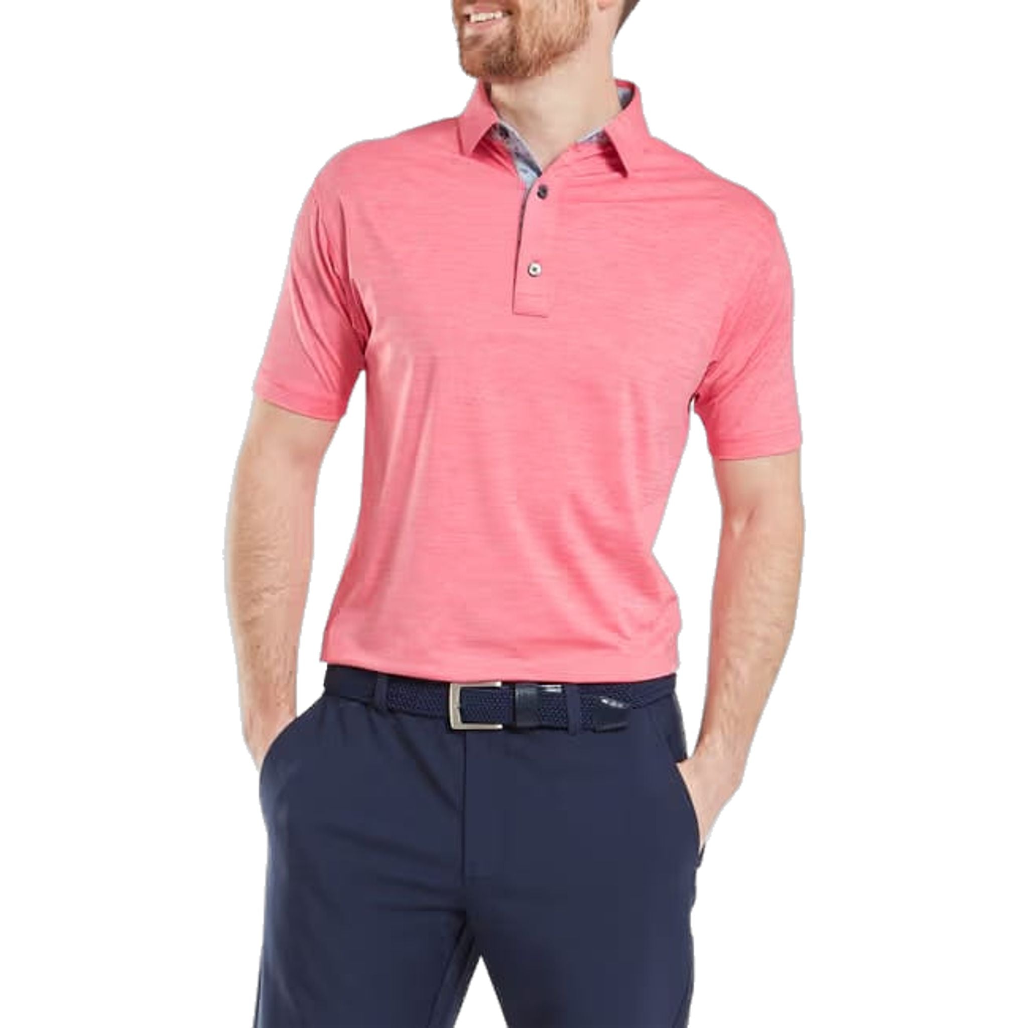 Footjoy Heather Lisle with Trim Polo Herren