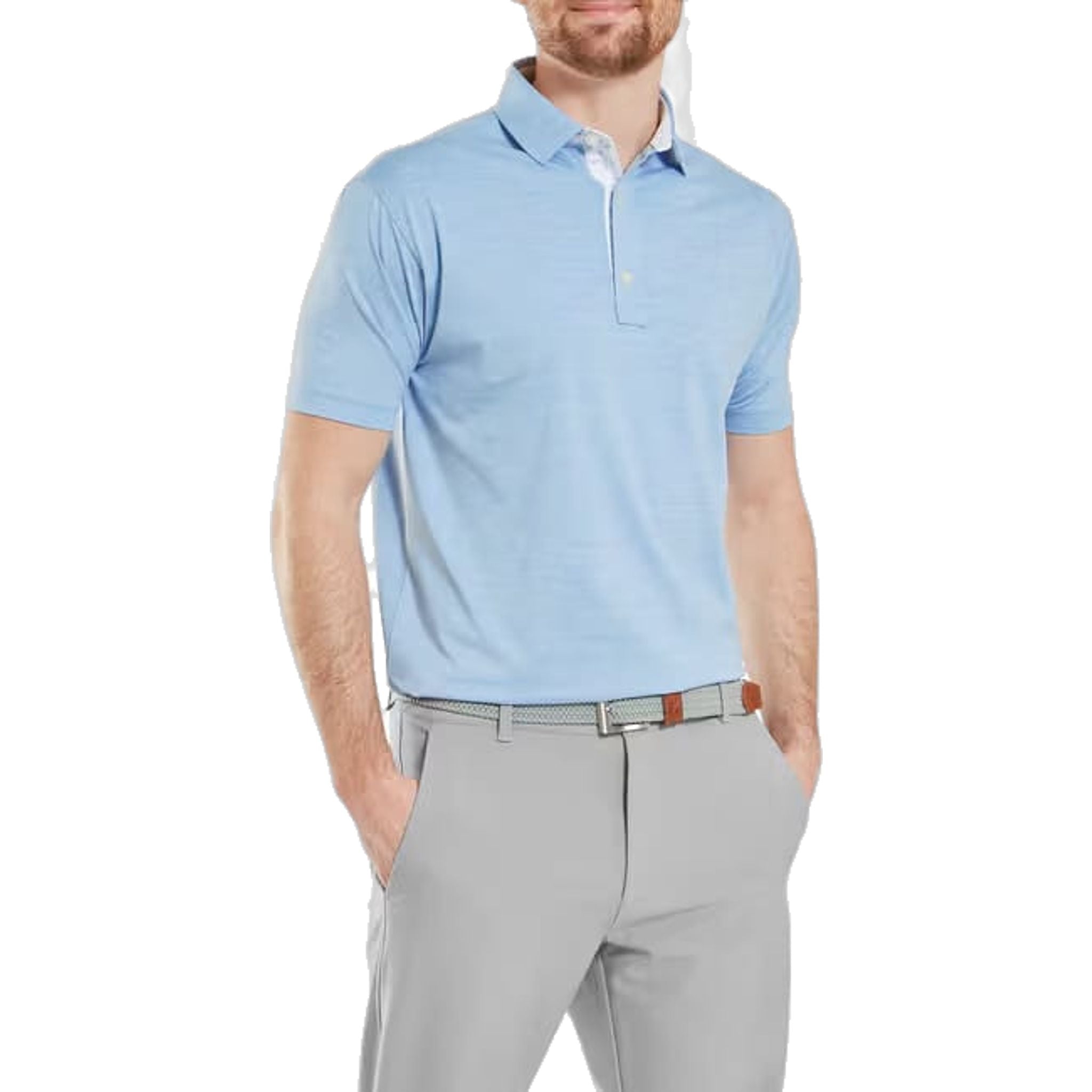Footjoy Heather Lisle with Trim Polo Herren