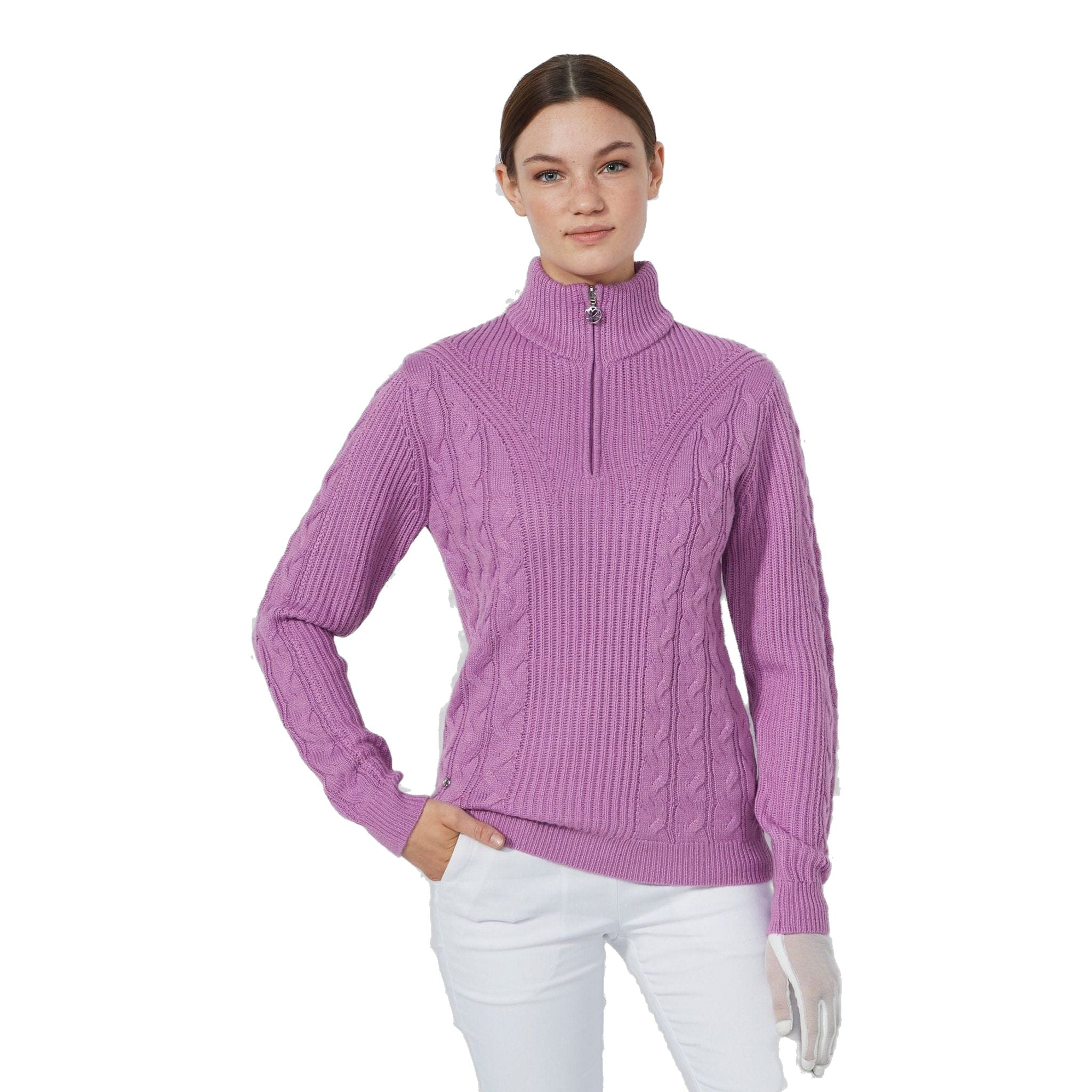 Daily Sports Lined Cable Pullover Damen
