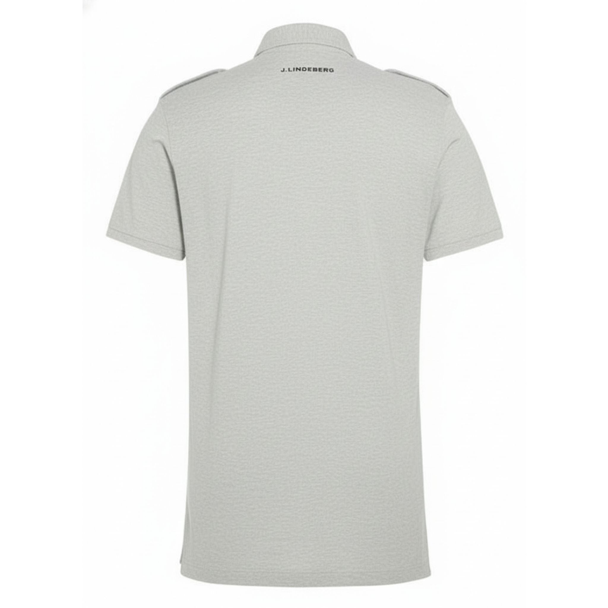 J. Lindeberg M Cliff JL Pique Stone Grey Melange S Herren