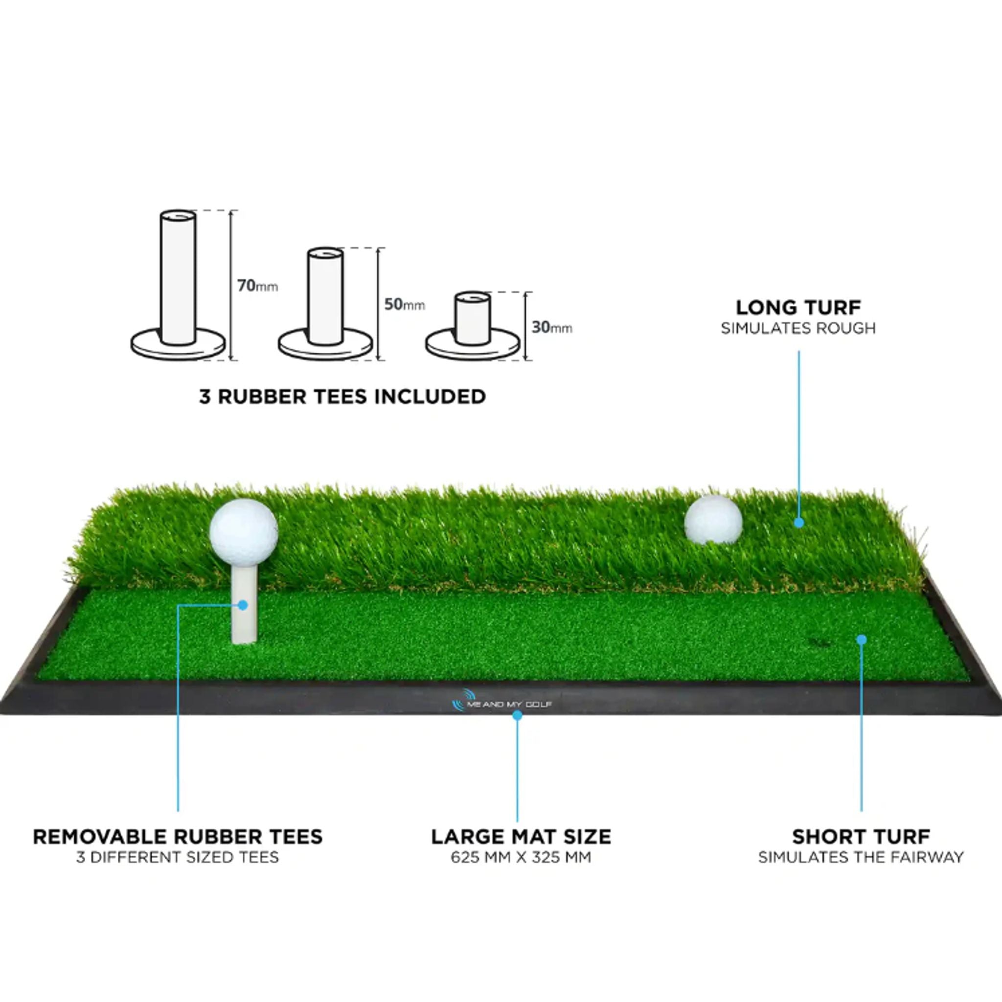 Me and My Golf Dual Turf 2 v 1 úderová podložka