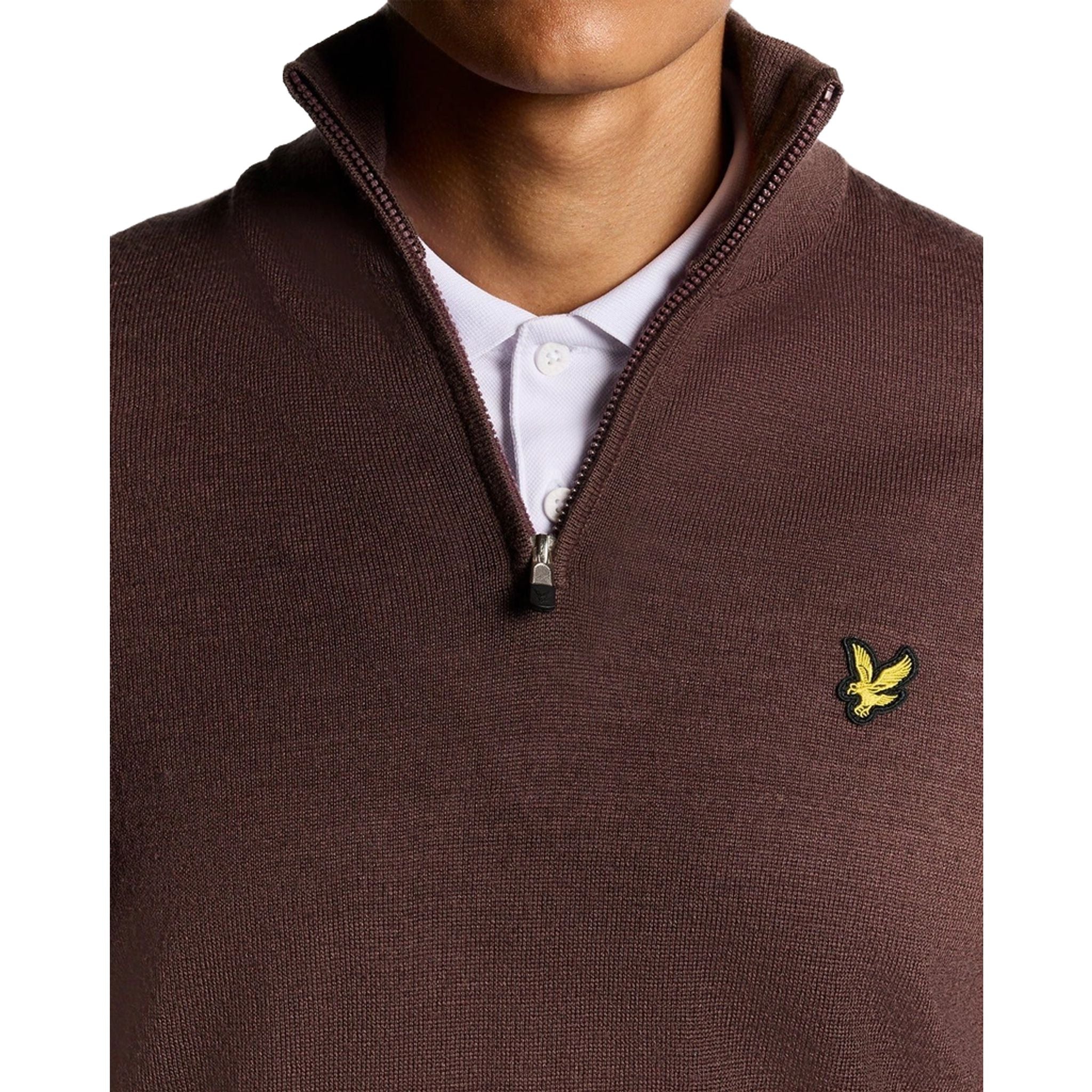 Pánský svetr Lyle & Scott se 1/4 zipem