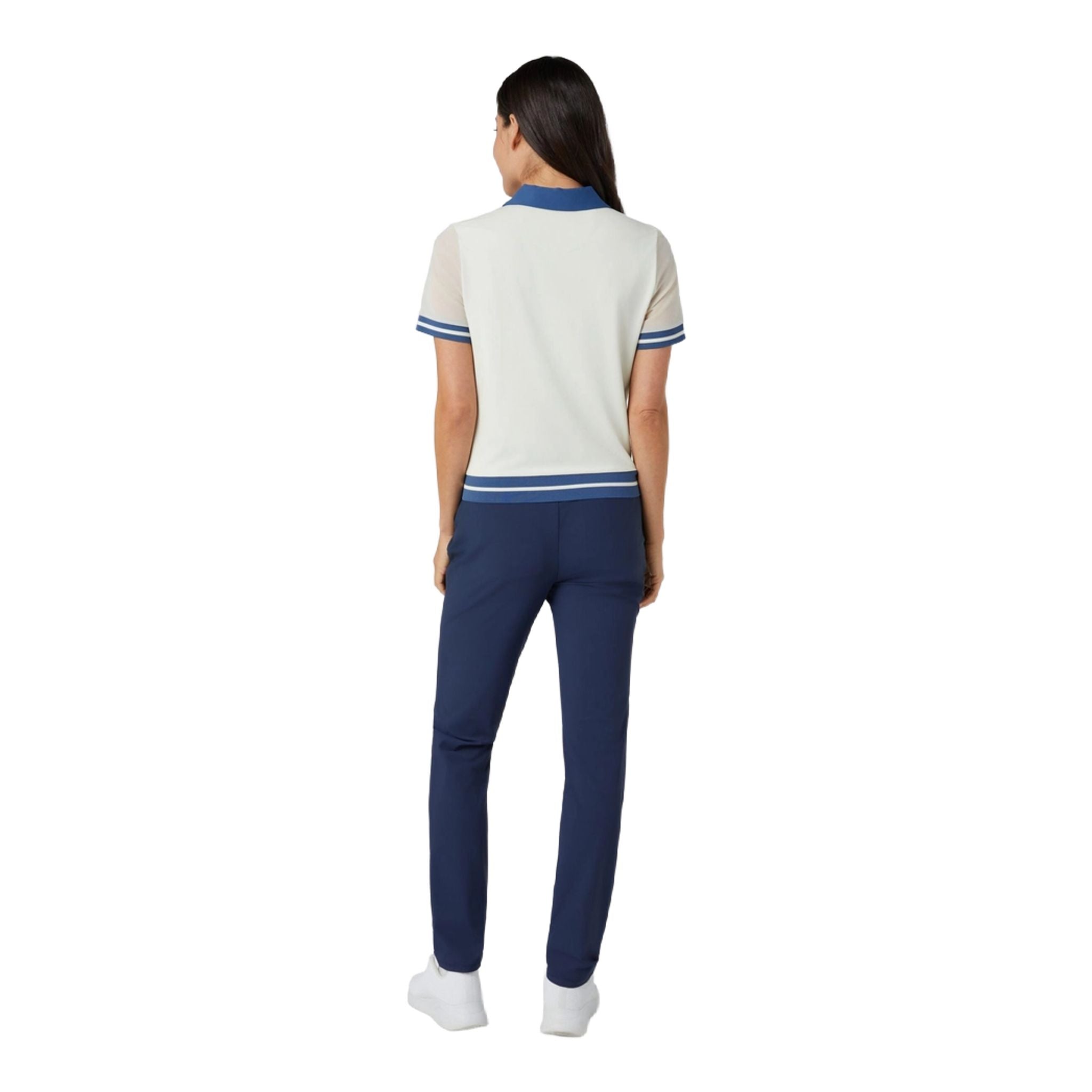 Original Penguin Waist Length Colourblock Polo Damen