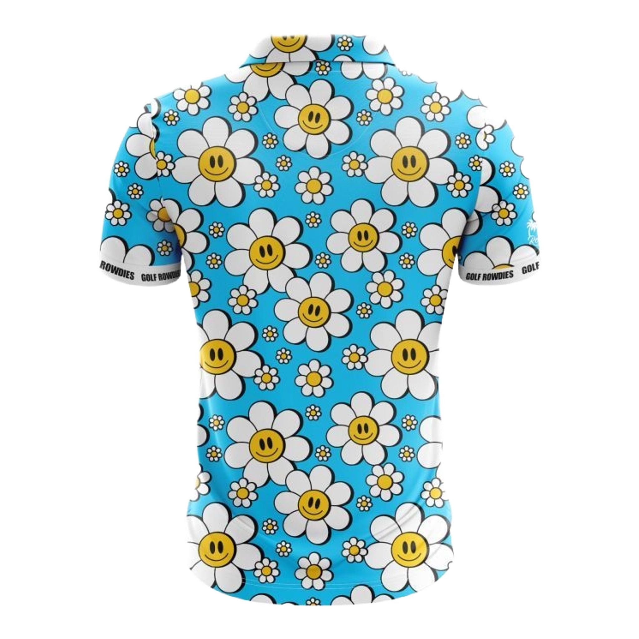 Golf Rowdies Happy Flower Polo Herren