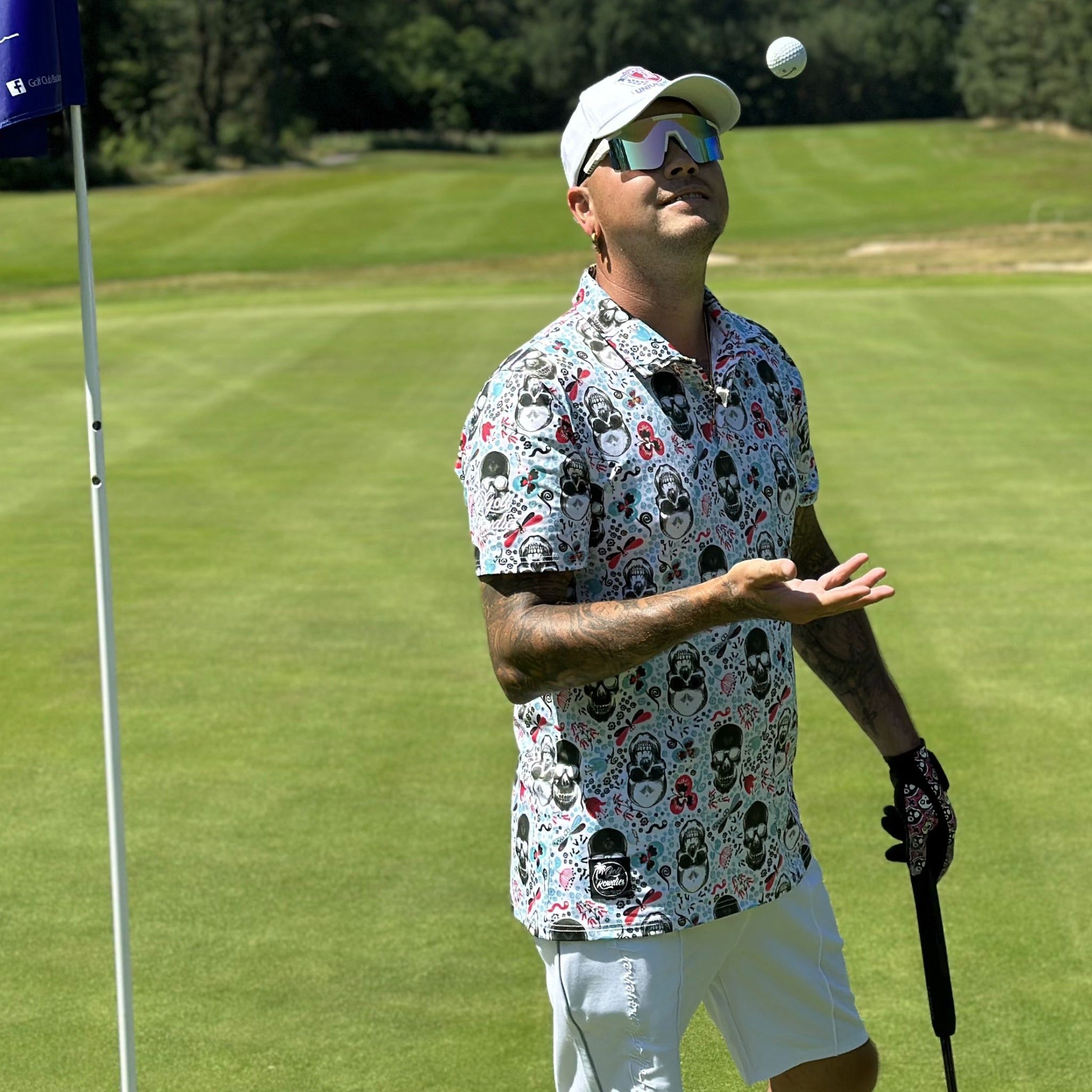 Golf Rowdies Skull Polo Herren