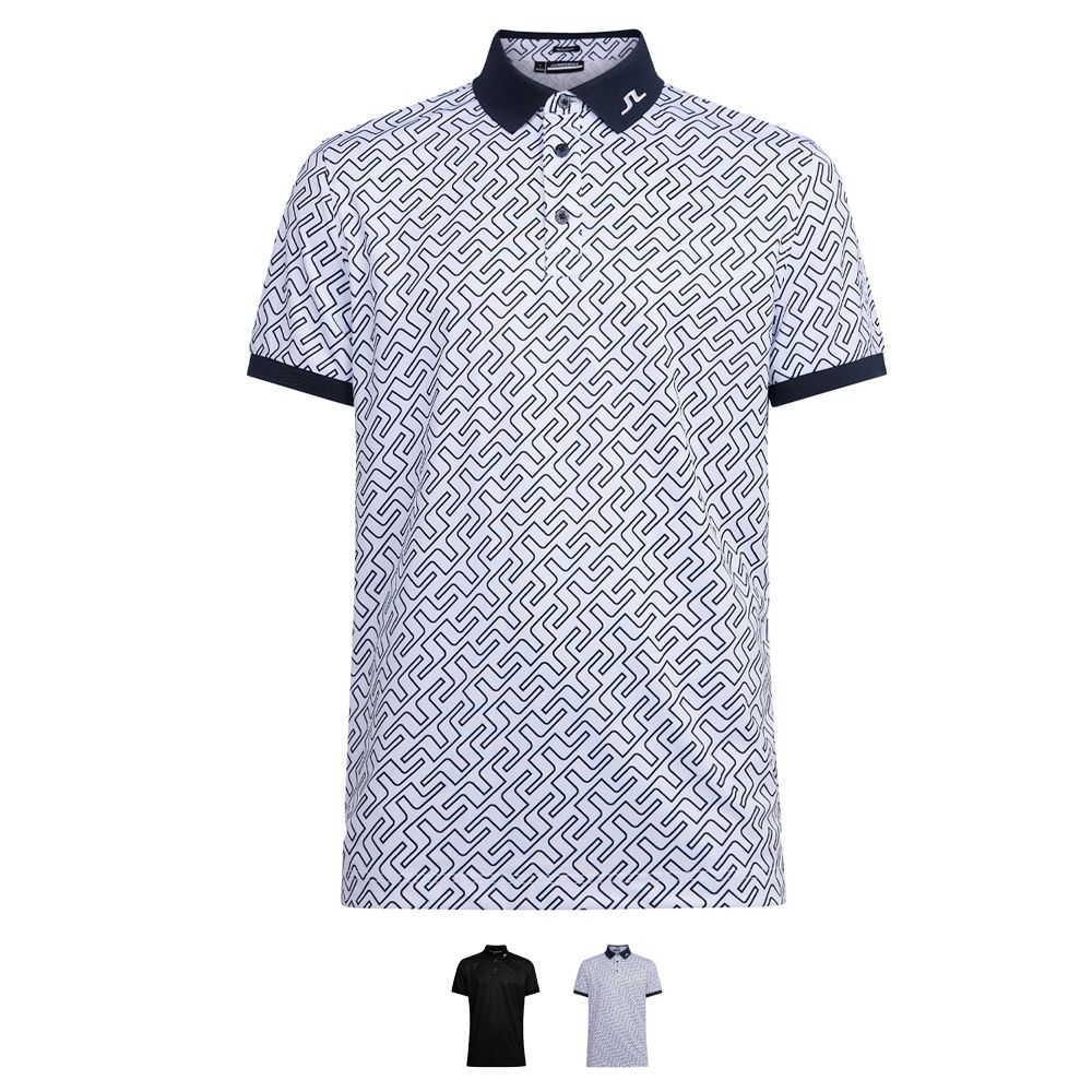 J. Lindeberg Tour Tech Print Polo Herren