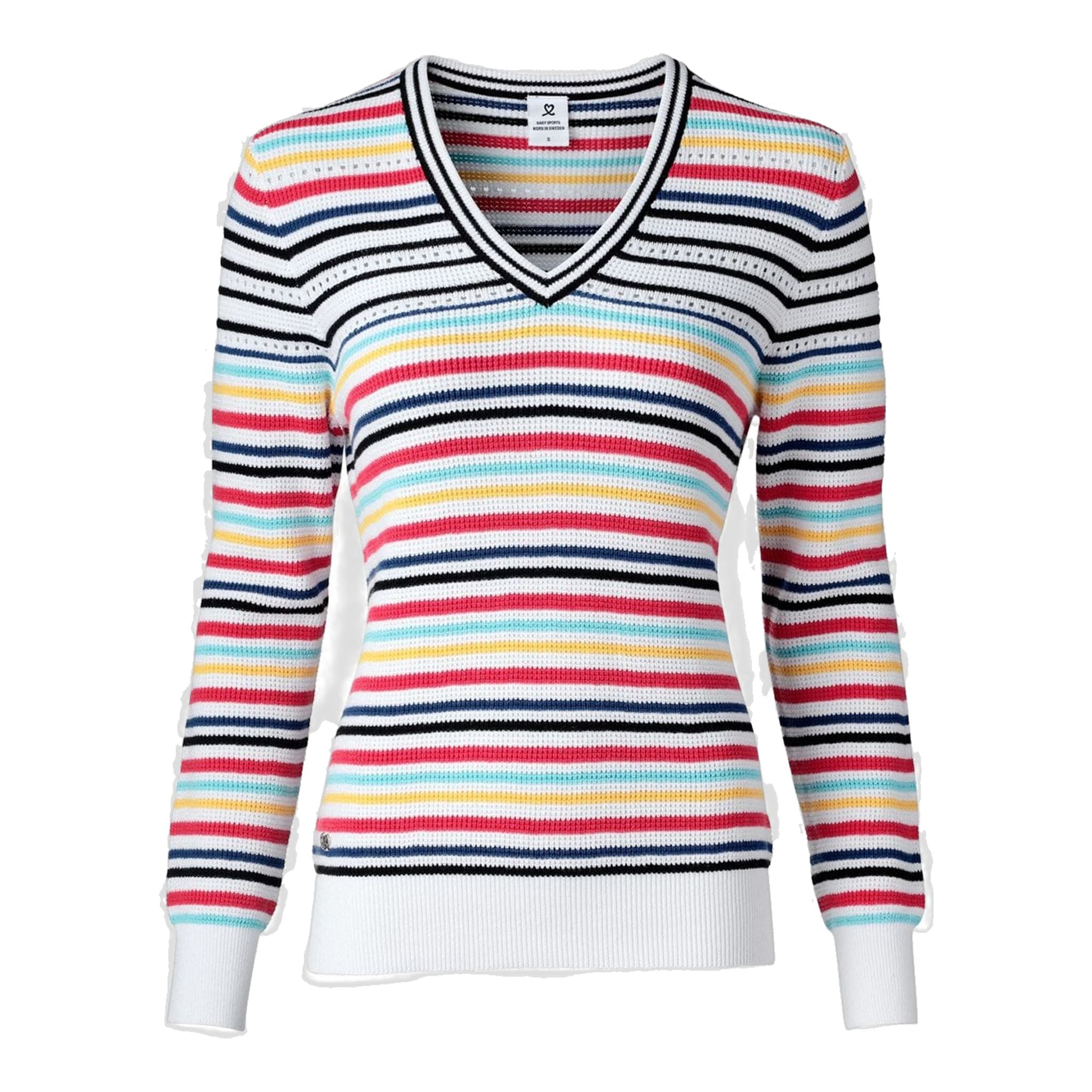 Daily Sports W Mathilde Pullover V-Neck Weiß Damen