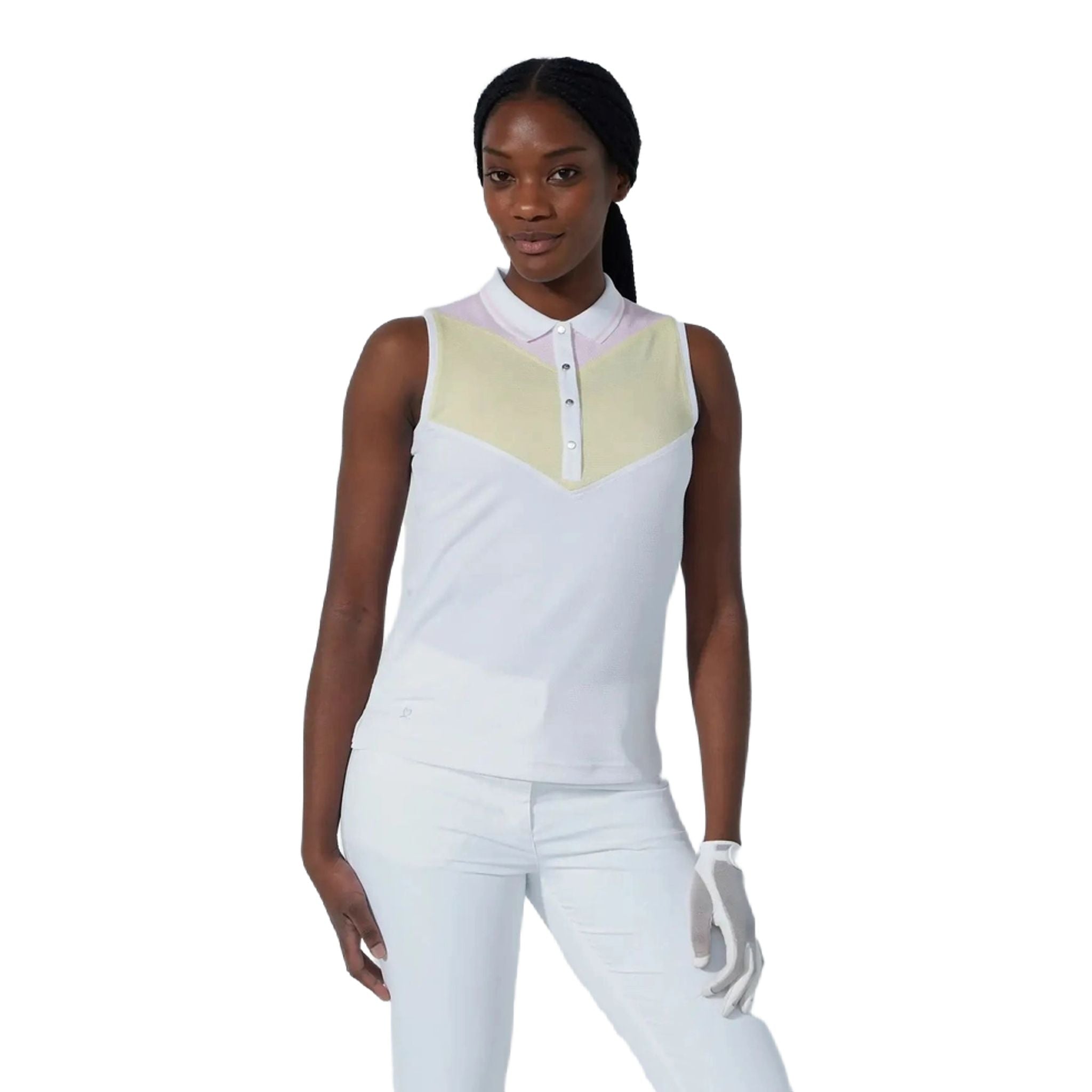 Daily Sports Match Sleeveless Golf Polo Damen
