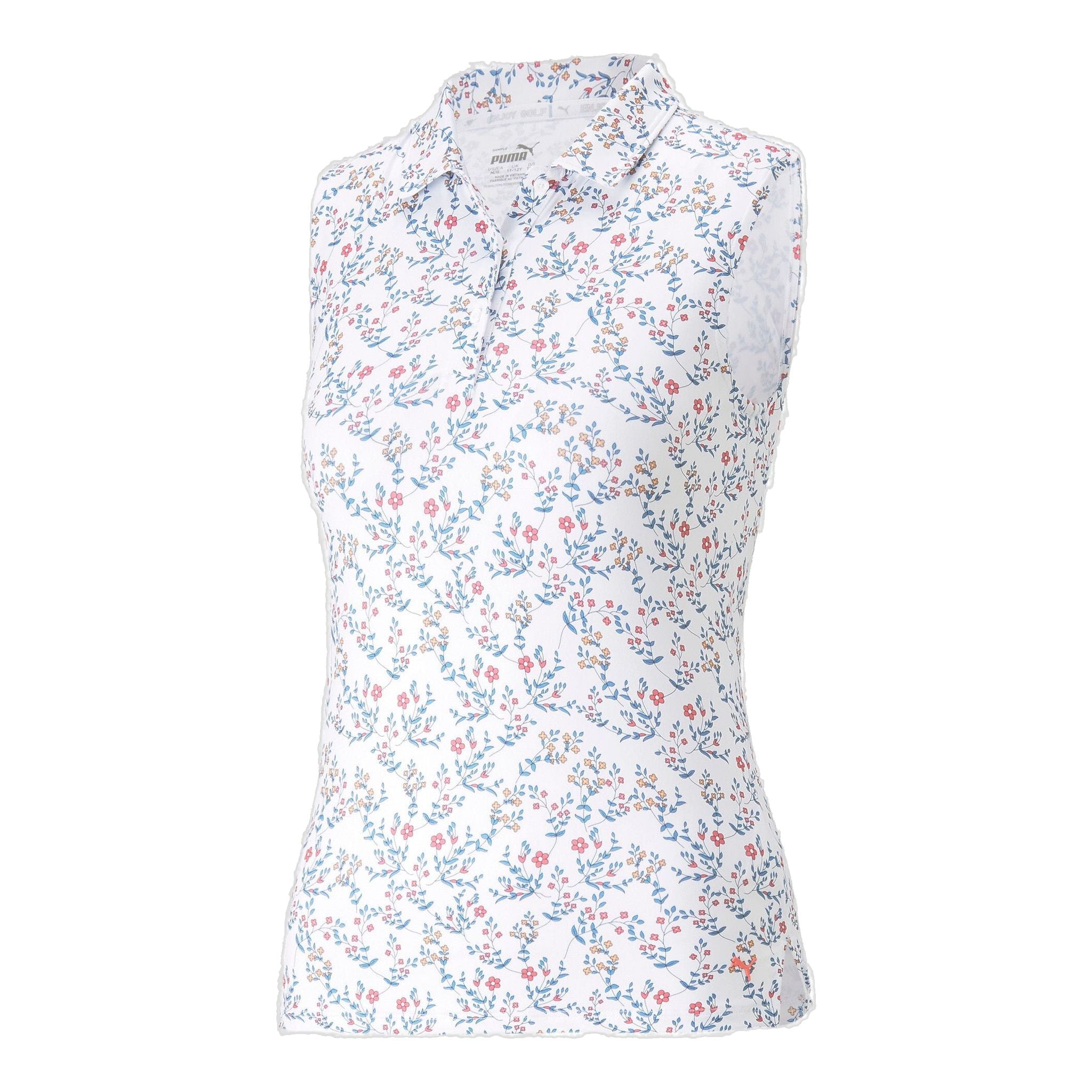 Puma Girls Mattr Micro Floral Polo Shirt Women