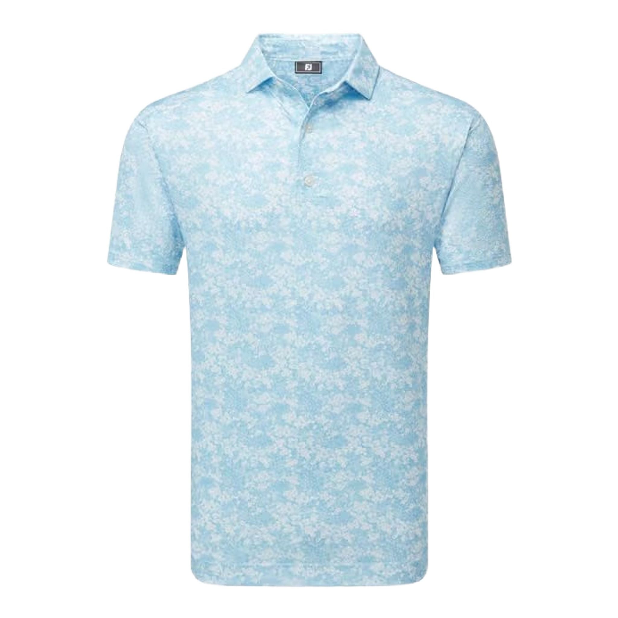 Footjoy Garden Print Lisle Polo Herren
