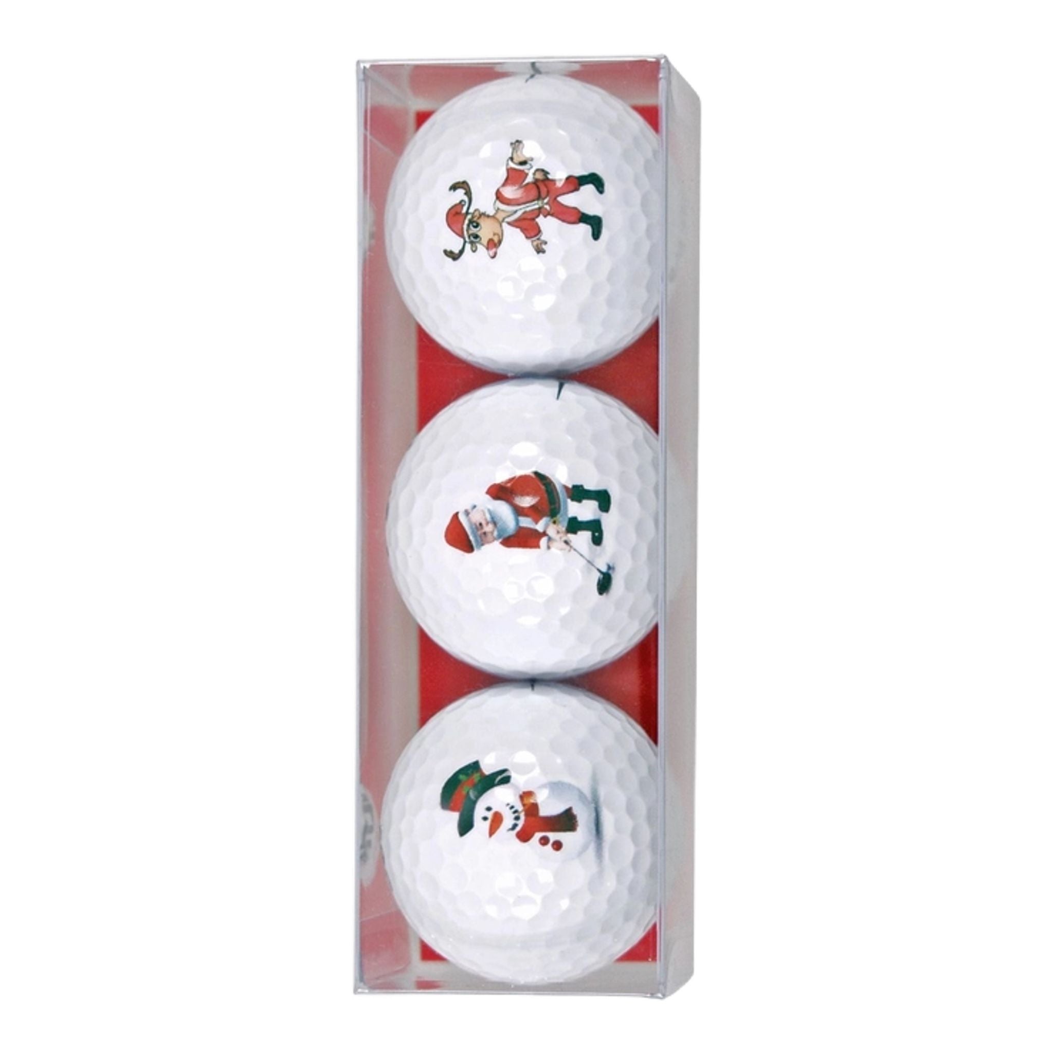 Sportiques Golfgeschenke 3 Golfbälle Lustige Weihnachtsfiguren
