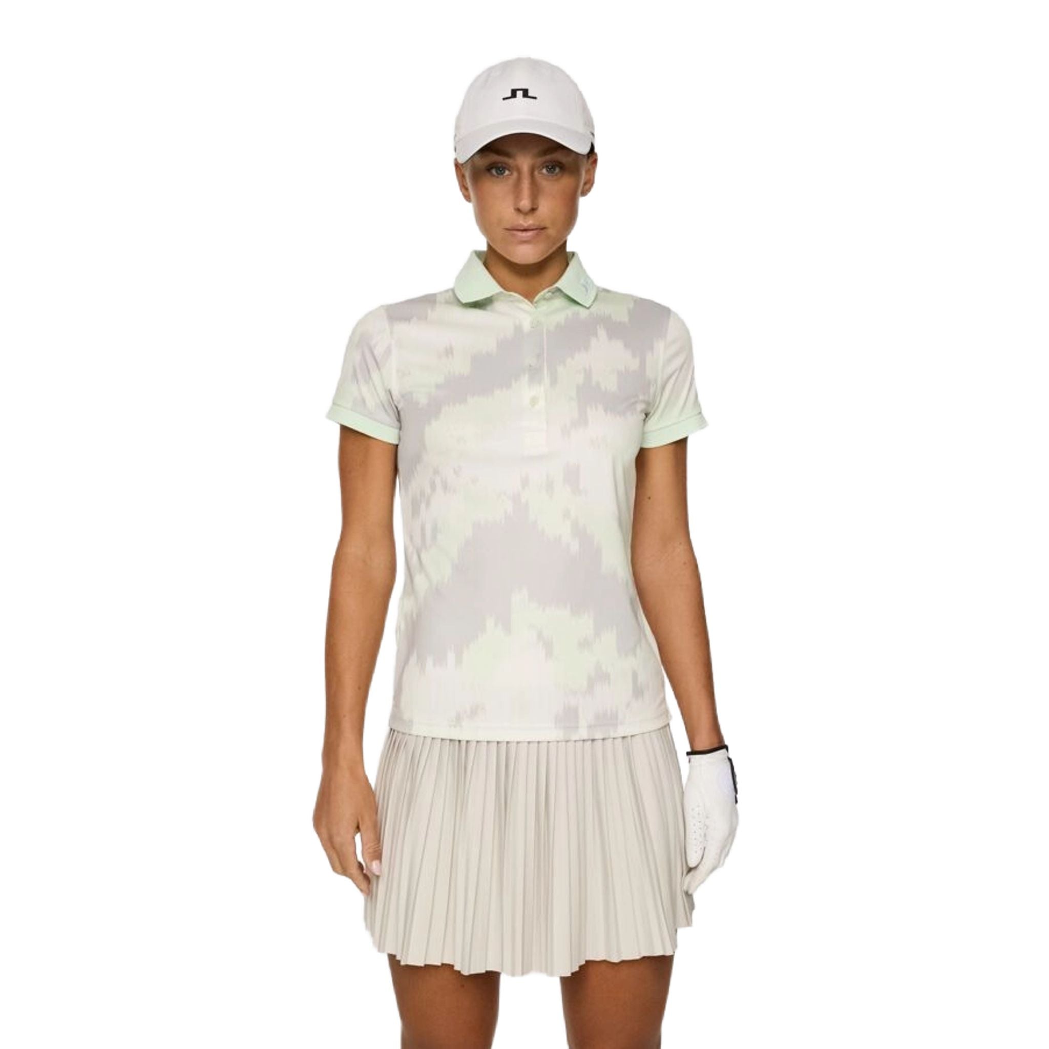 J. Lindeberg Tour Tech Print Polo Damen