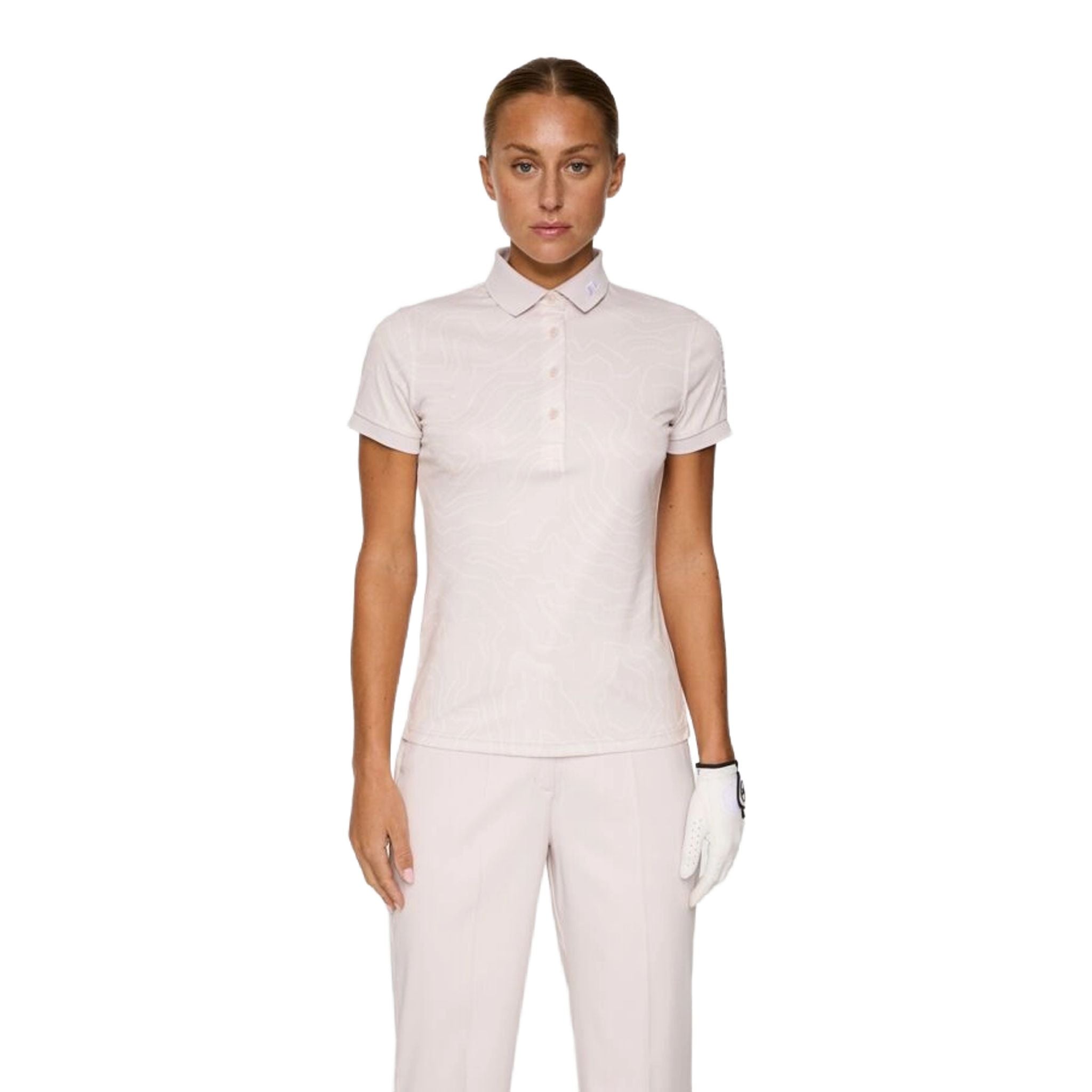 J. Lindeberg Tour Tech Print Polo Damen