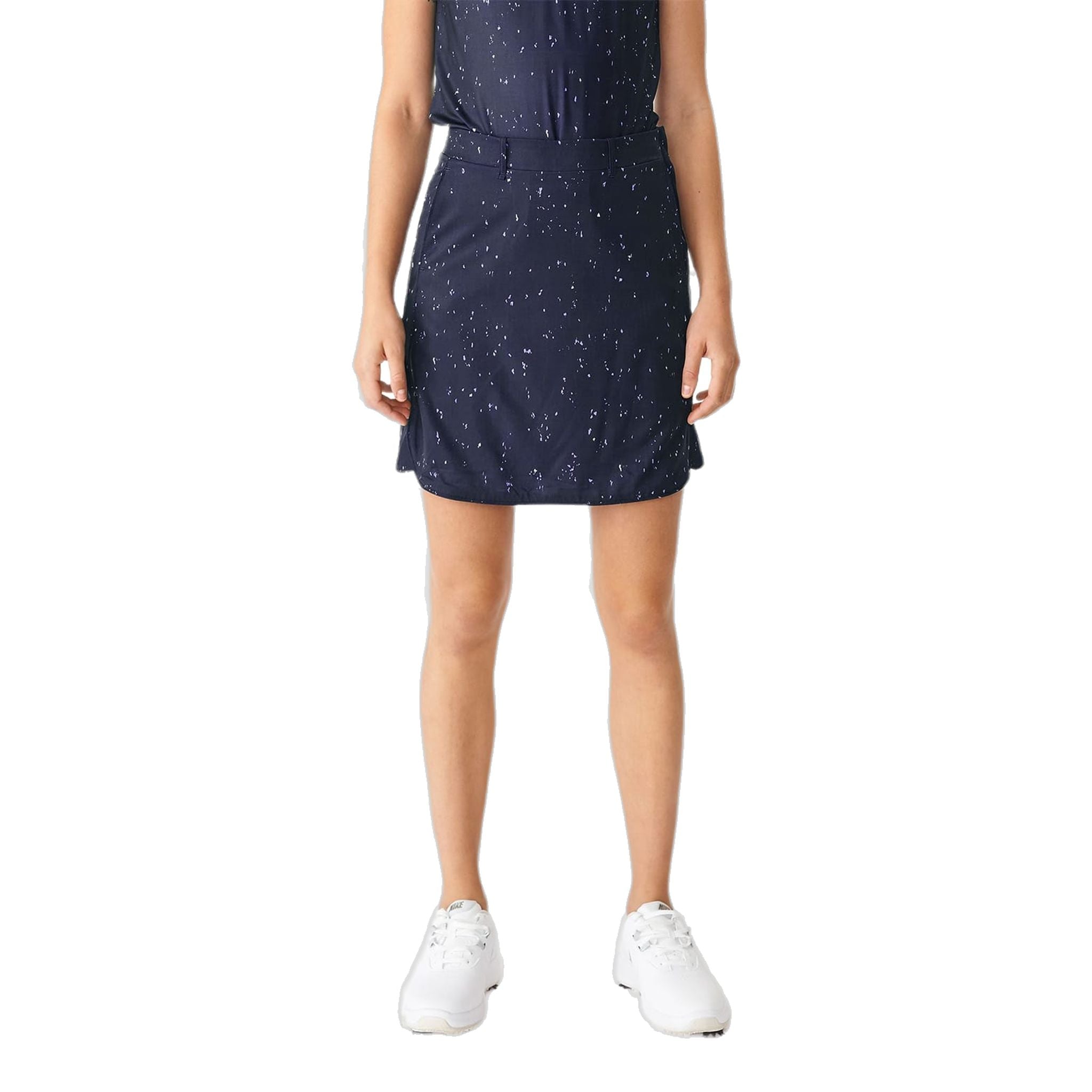 Röhnisch Kiana Golfrock Navyblau Micro Spot Damen Damen