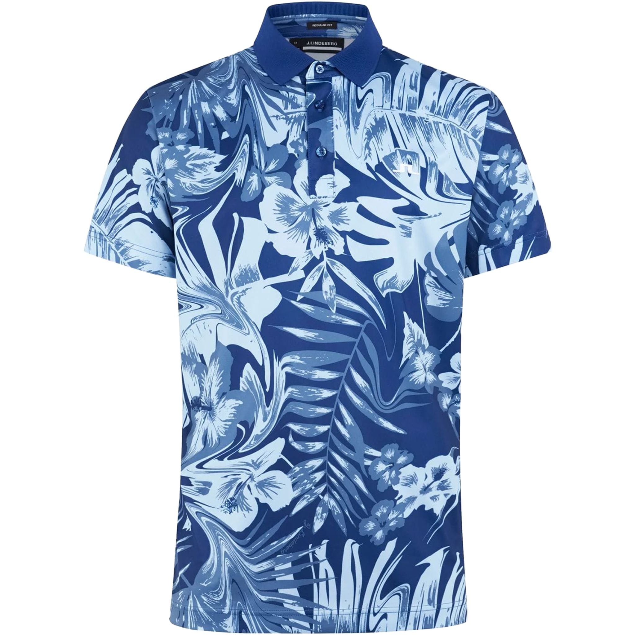 J. Lindeberg Martin Print Polo Regular Fit Herren