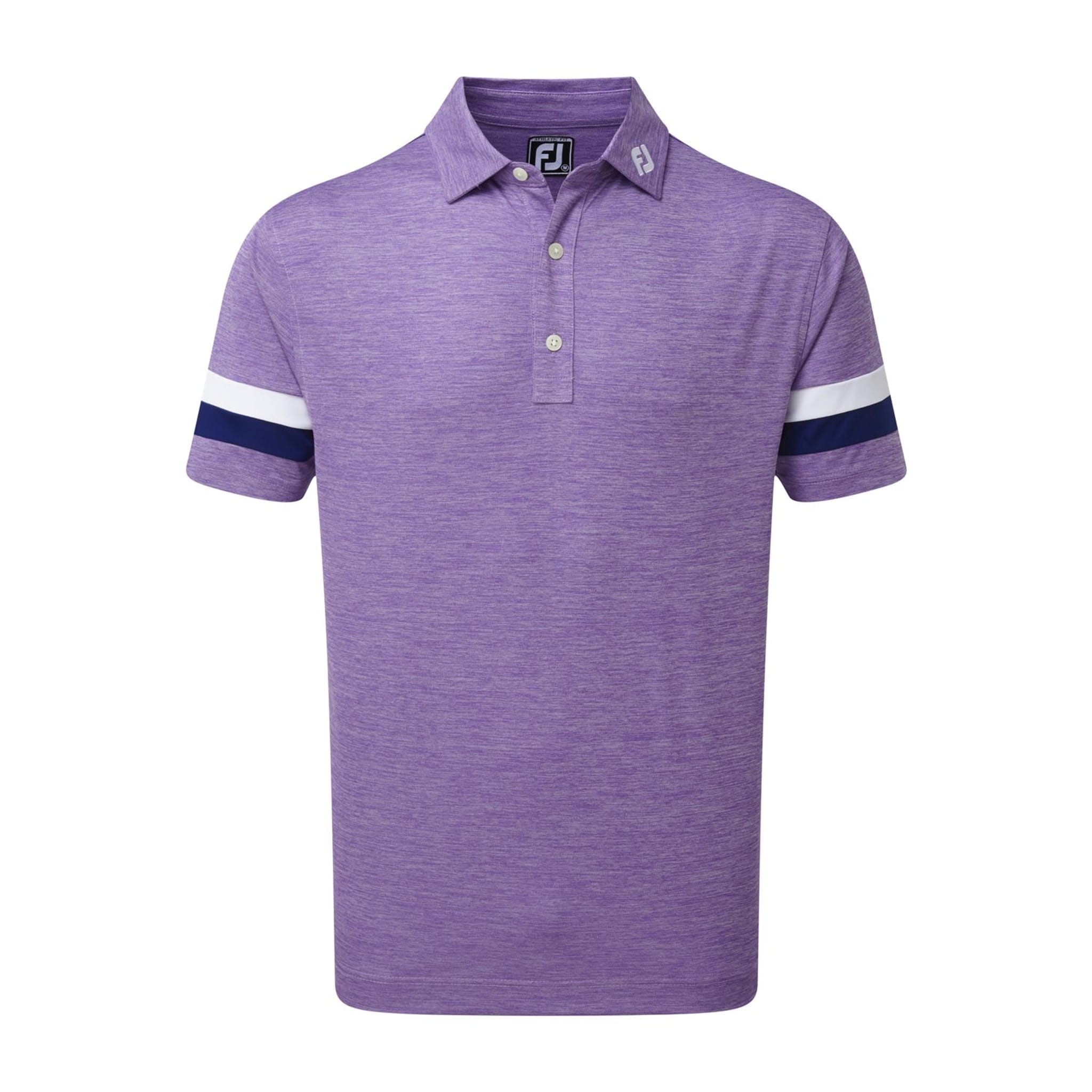 Footjoy M Pique Spacedye SS Polo Purple/Blue/White Herren