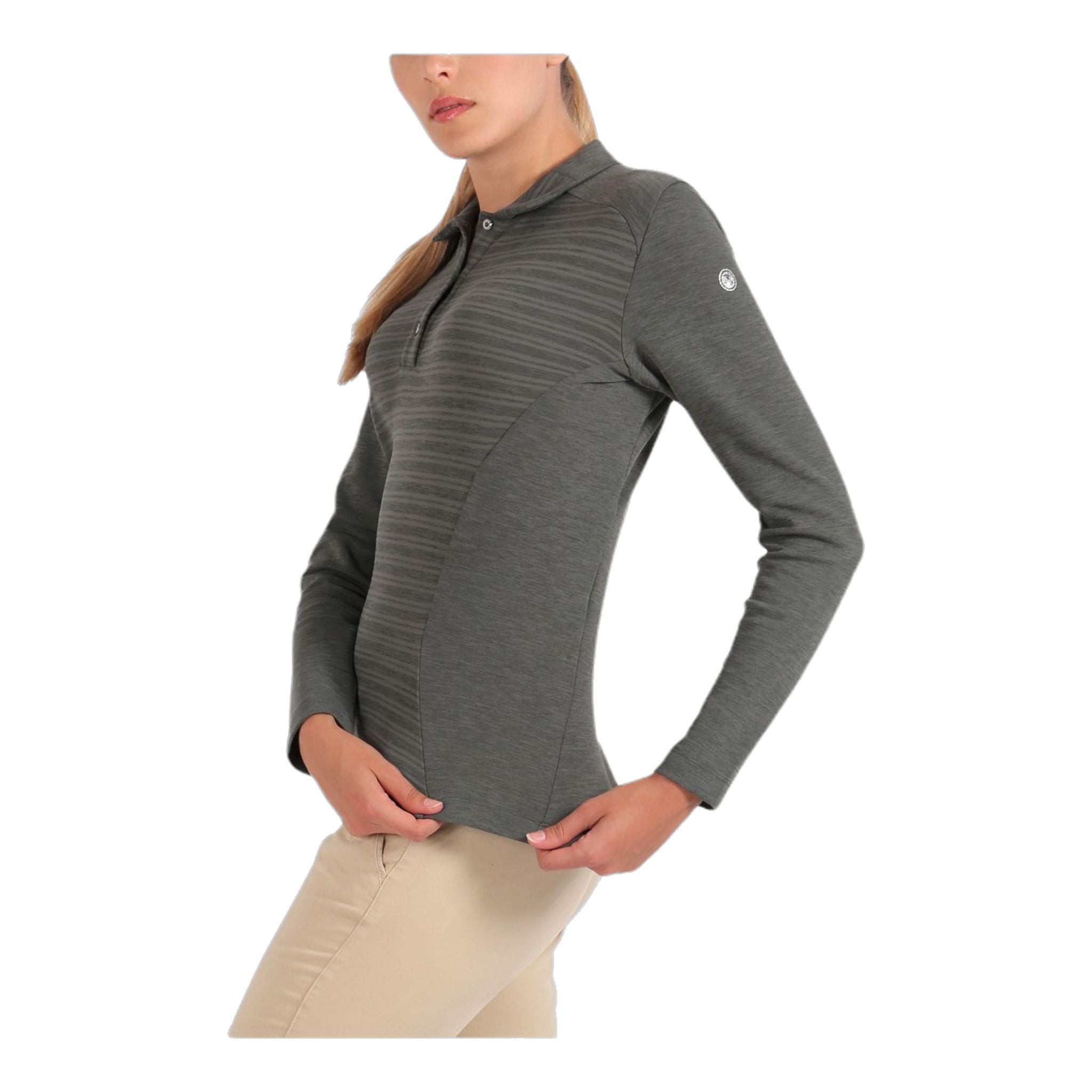 Chervo W Polo Allstop Langarm Grün Damen