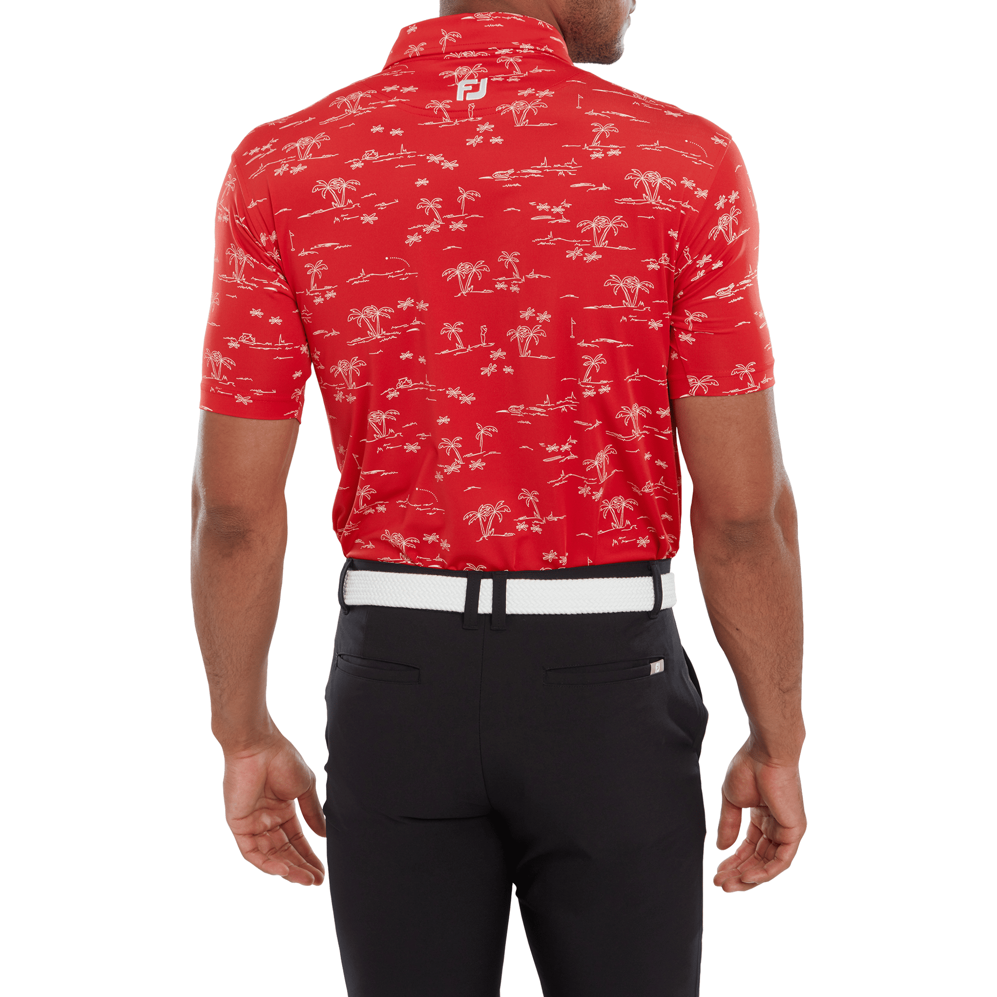 Footjoy Tropic Golf Print Polo Herren