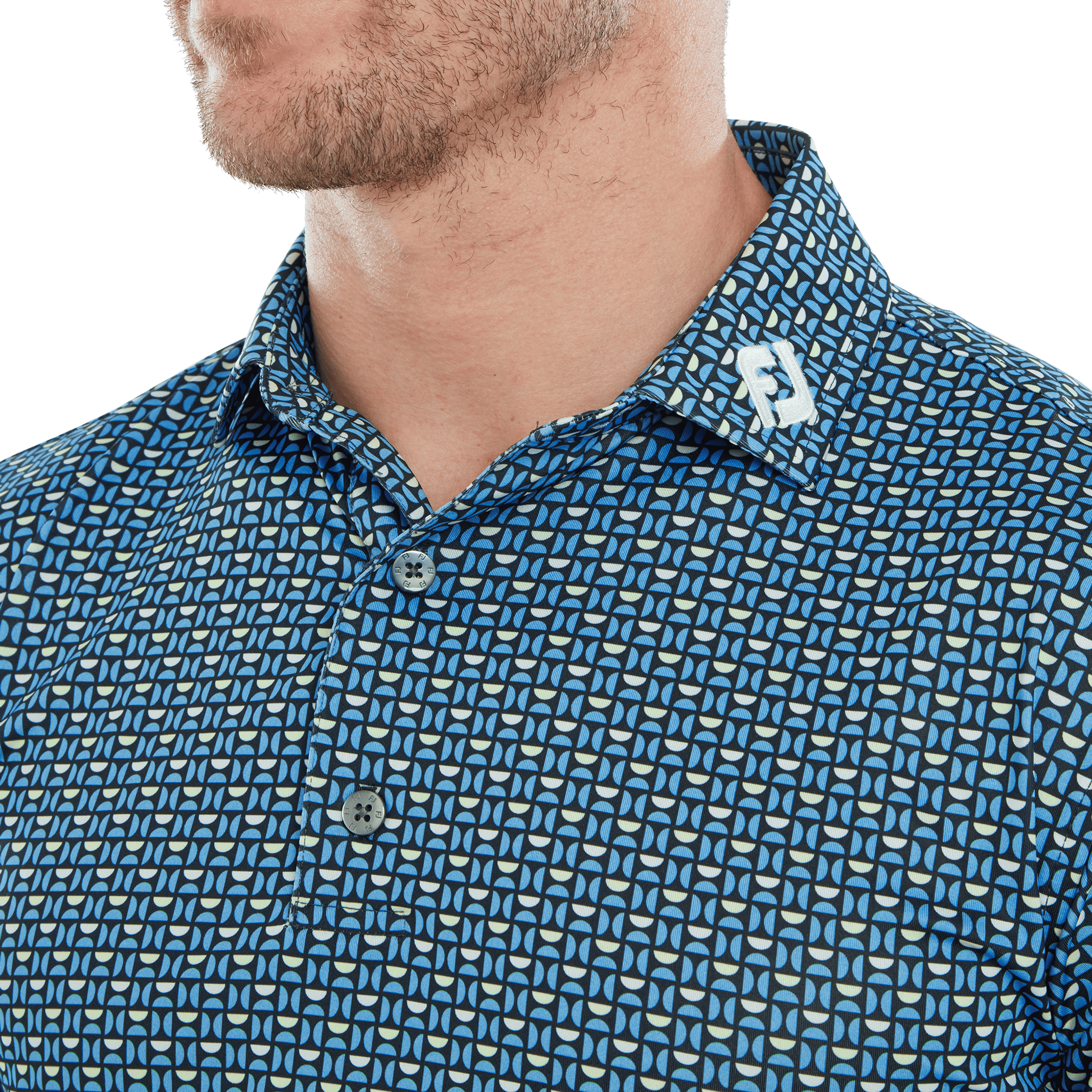 Footjoy Half Moon Geo Polo Herren