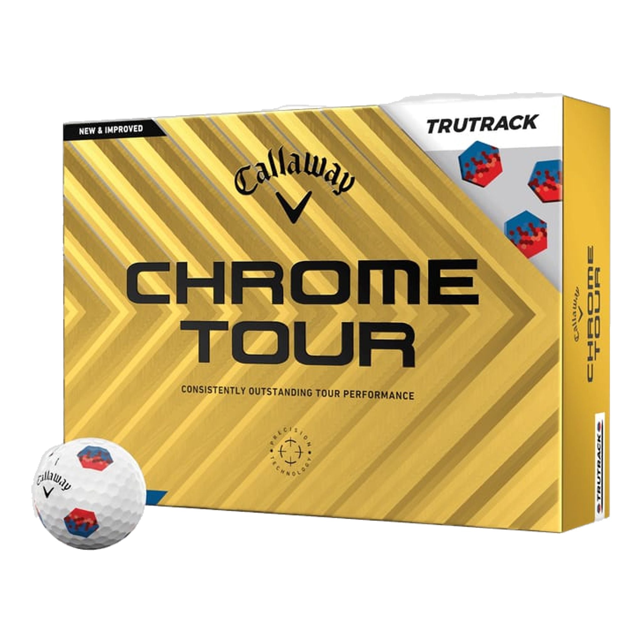 Callaway Chrome Tour TruTrack [12 Stück] Golfbälle (2024)