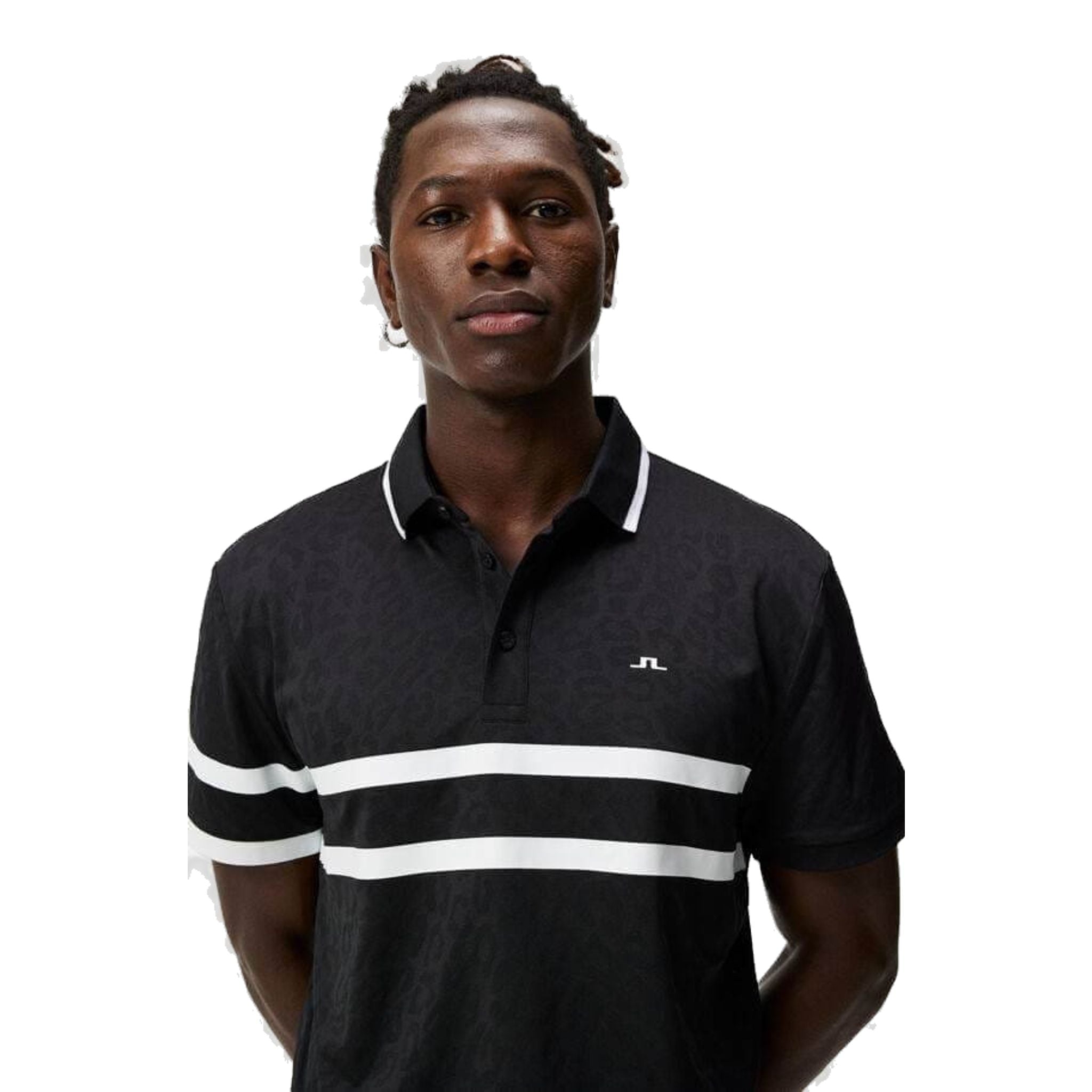 J. Lindeberg Boswell Regular Jacquard Poloshirt Herren