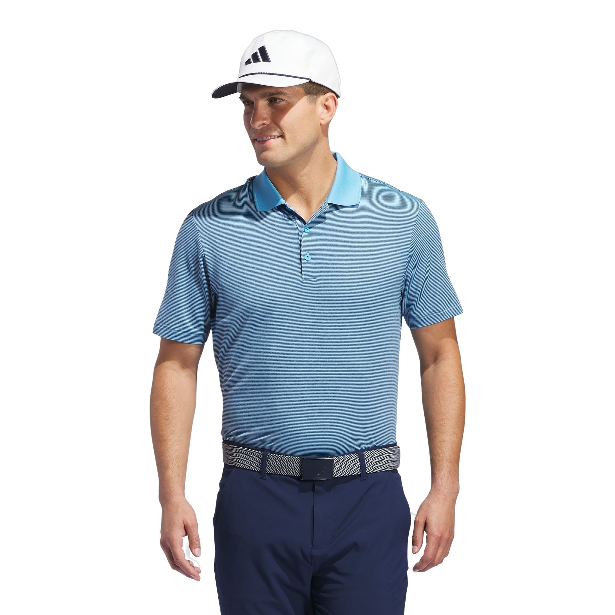 Adidas Ultimate365 Ottoman Stripe Polo Shirt Herren