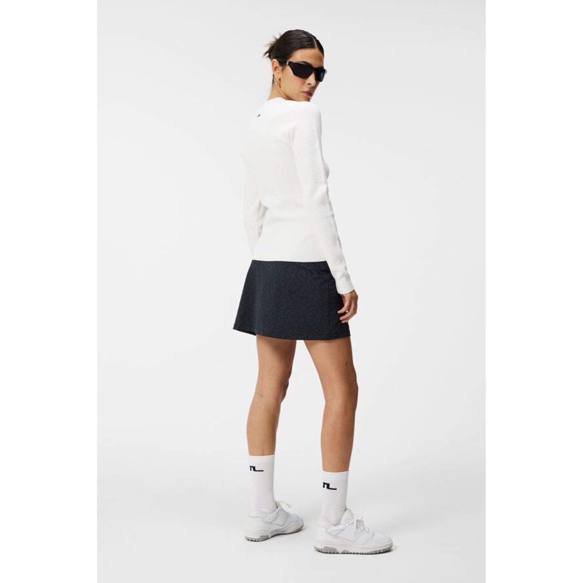 J. Lindeberg W Louise Rib Jacquard Pletený Bílý Dámský