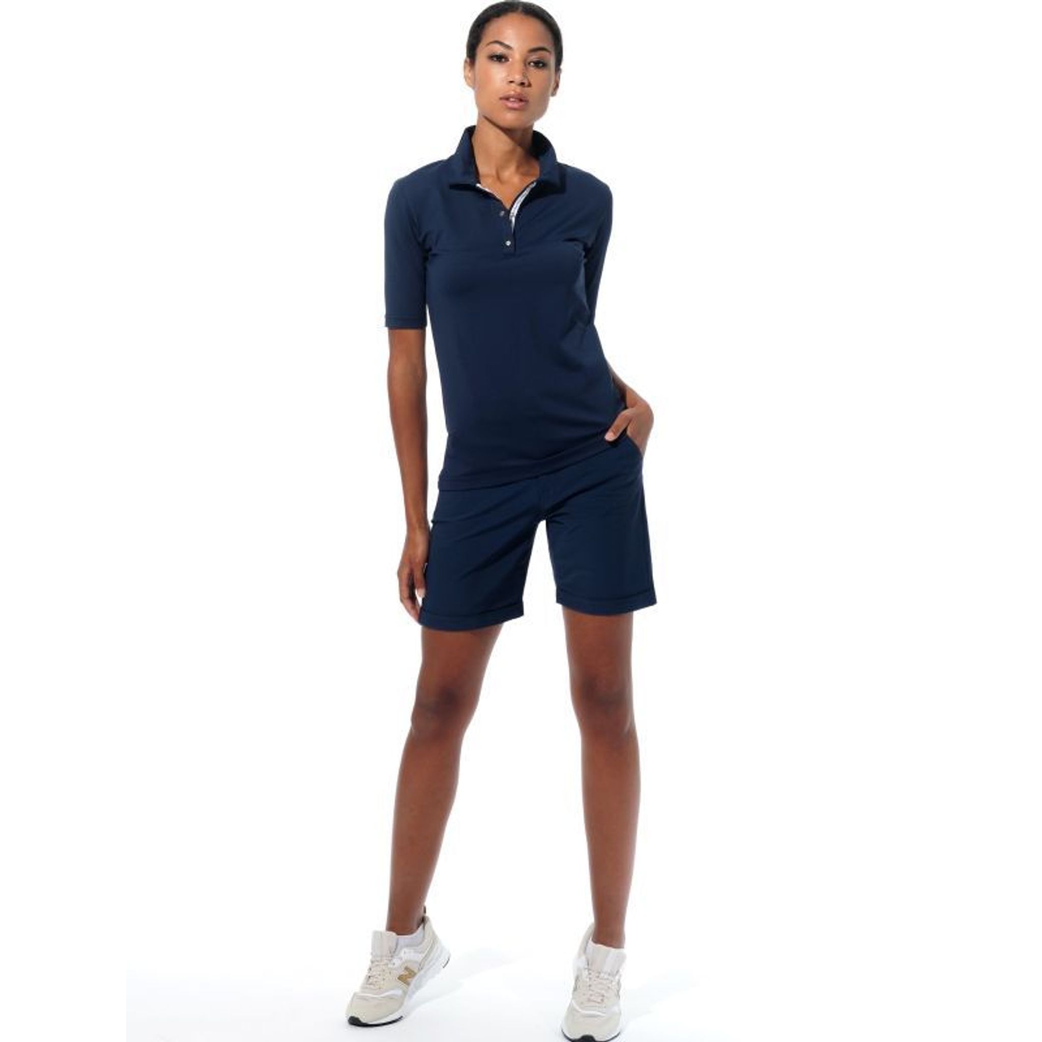 MDC Sportovní oblečení W Polo SL Merlyn Navy pro dámy