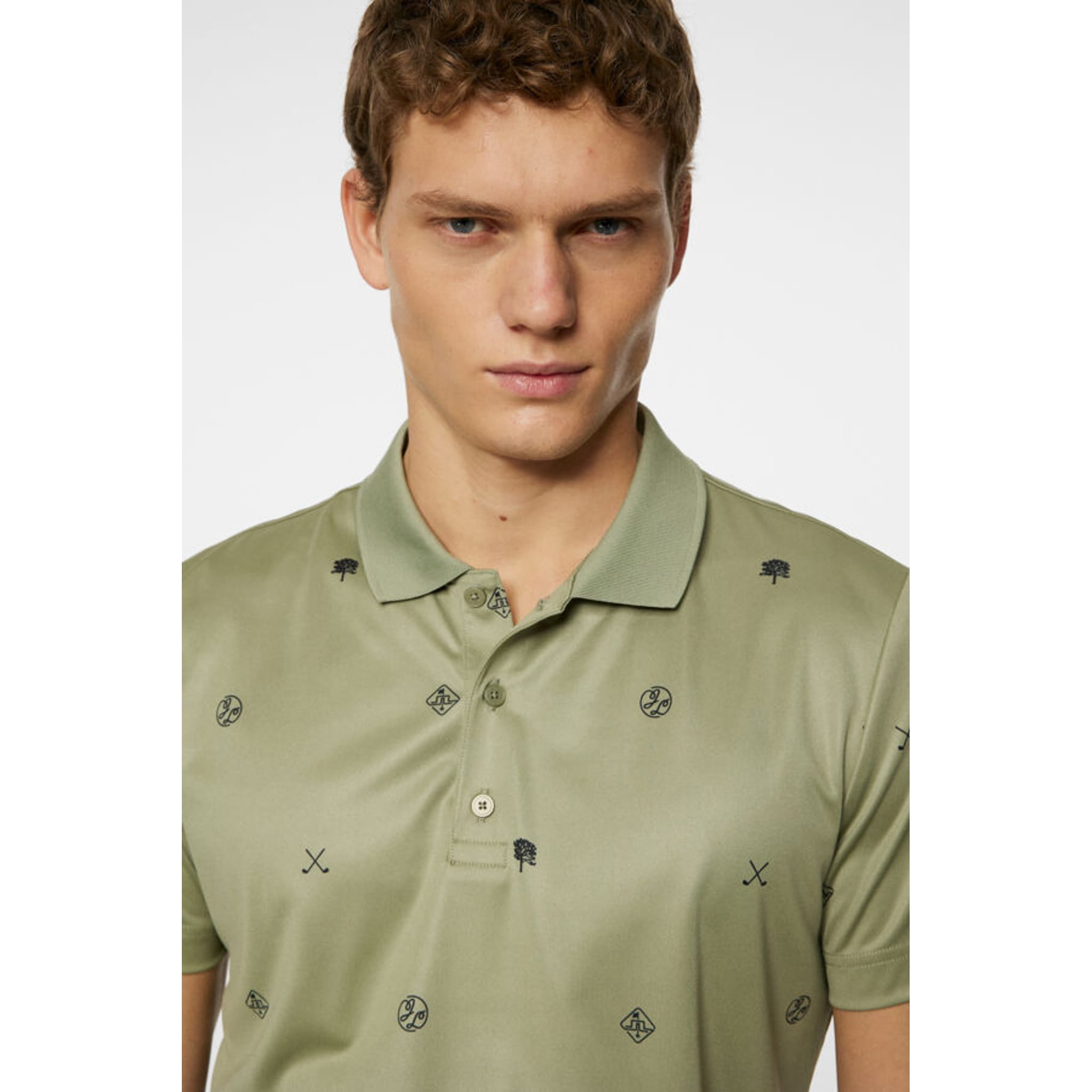 J. Lindeberg Club House Motif Polo Herren