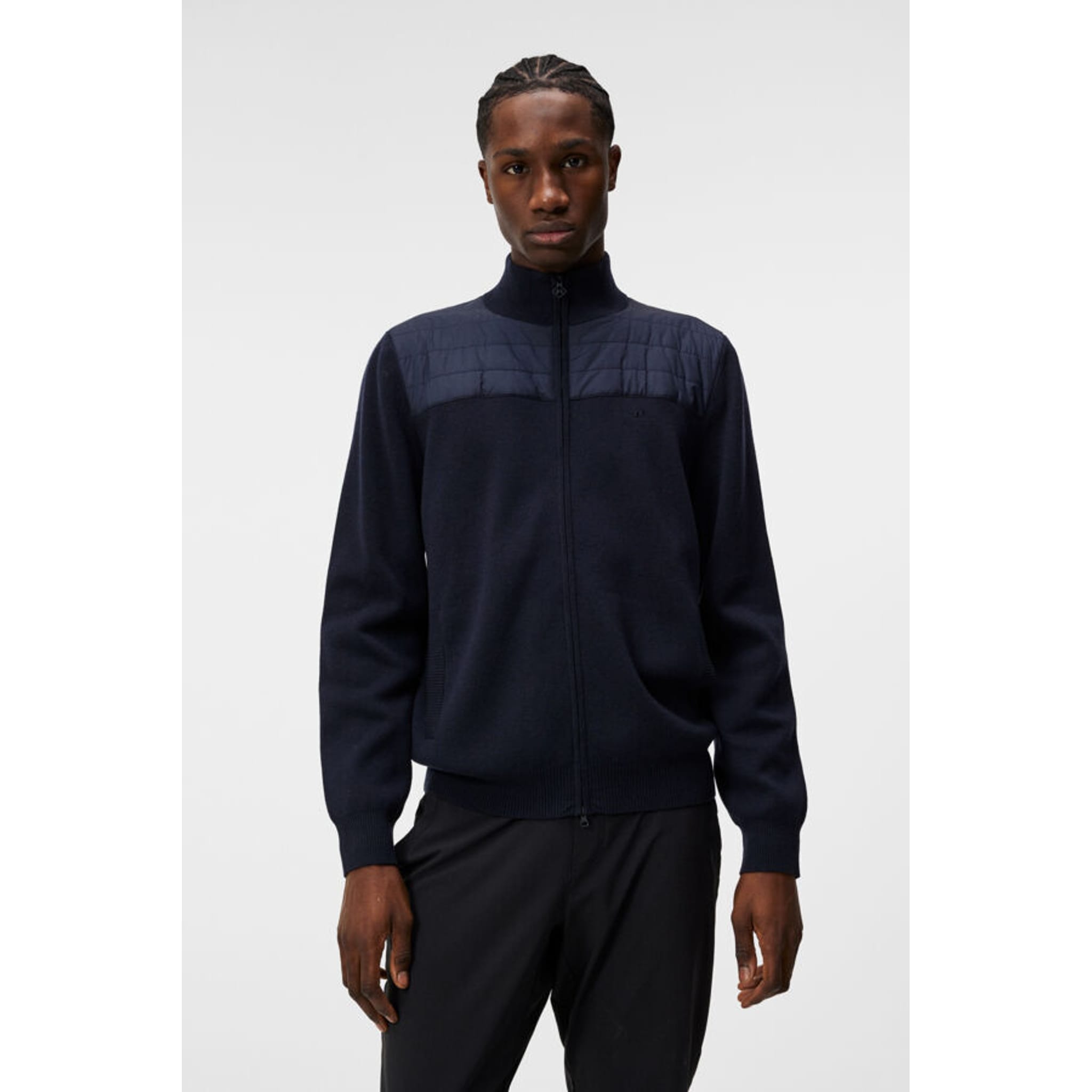 J. Lindeberg Bridge Knitted Hybrid Sweater Herren