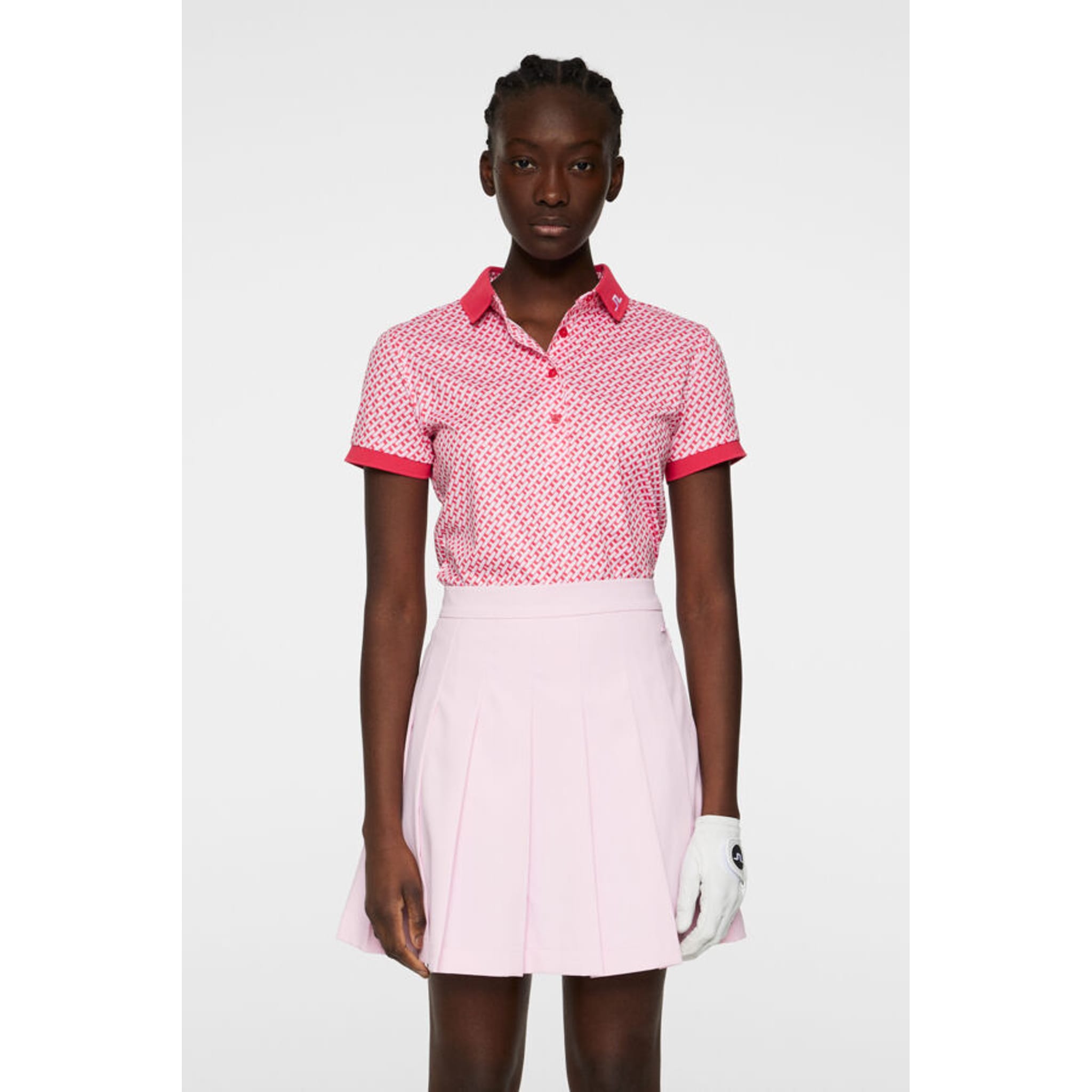 J. Lindeberg Tour Tech Print Polo Damen