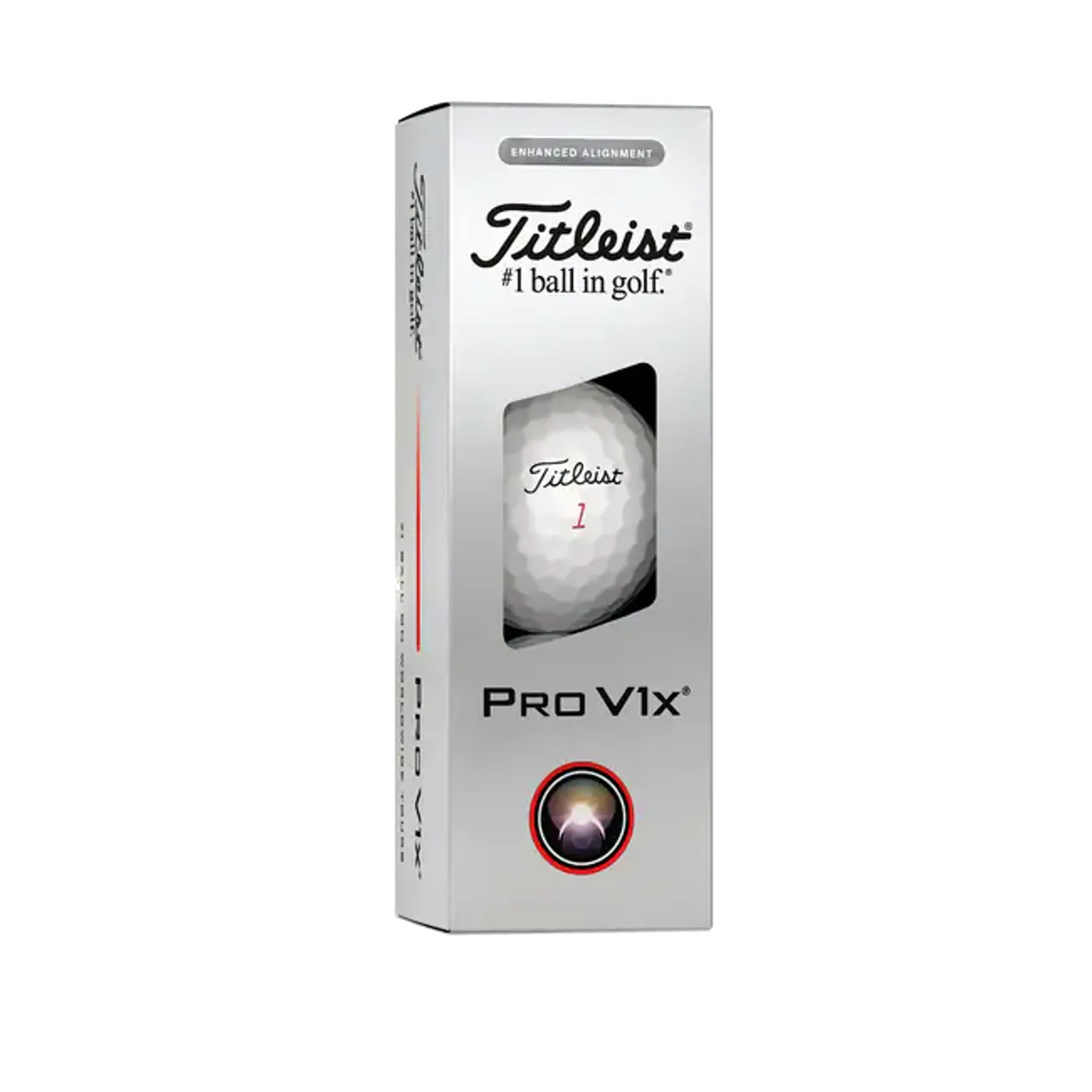 Titleist Pro V1x Elongated Alignment (2025) Golfbälle