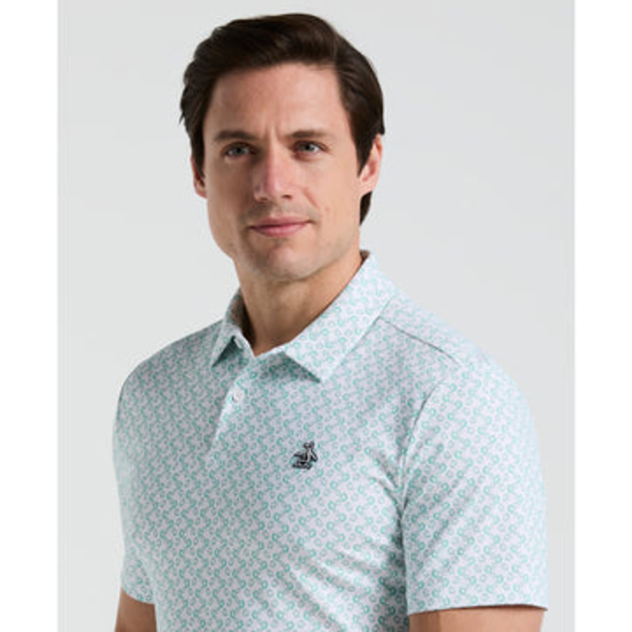 Original Penguin All-Over Lifesaver Print Polo Herren