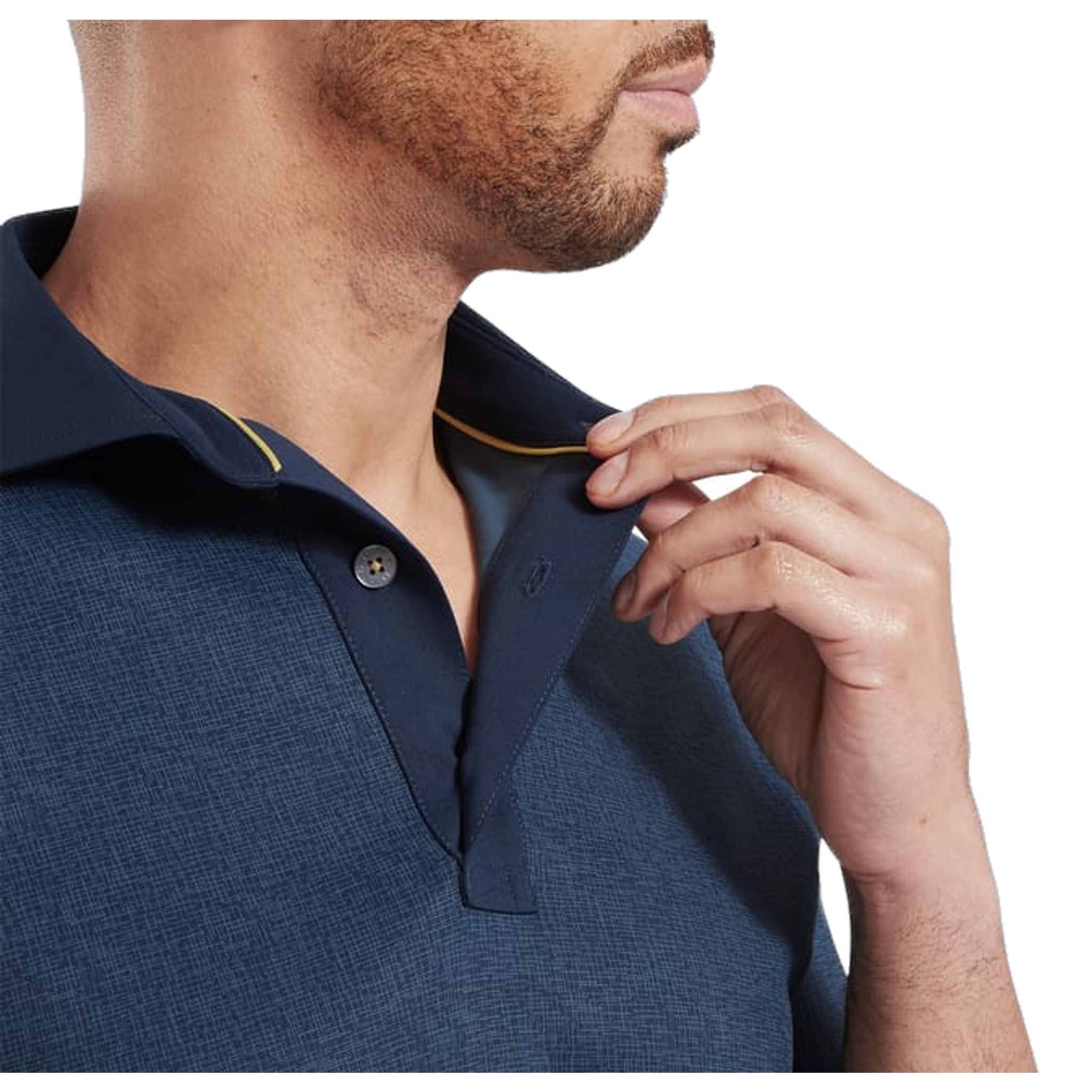 Footjoy Etched Texture Print Polo Herren