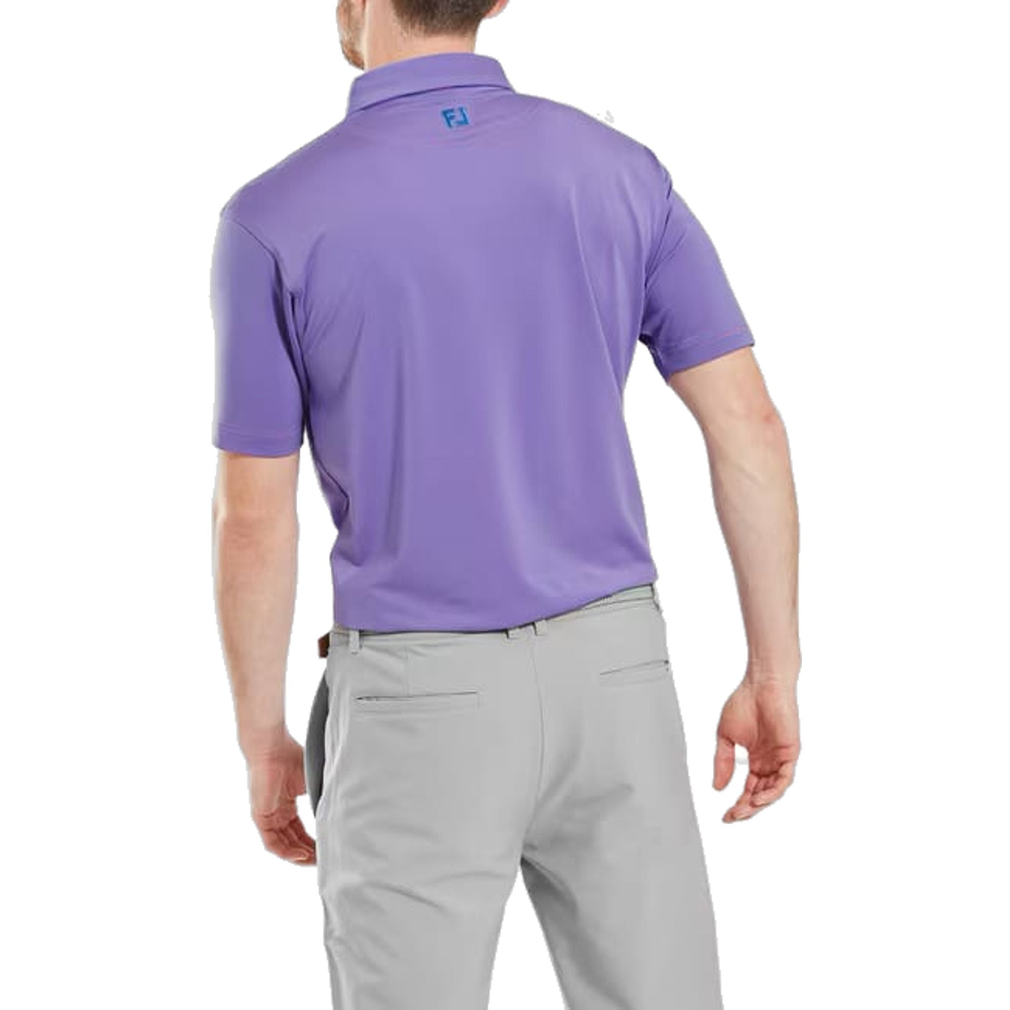 Footjoy Micro Feeder Stripe Lisle Polo Herren