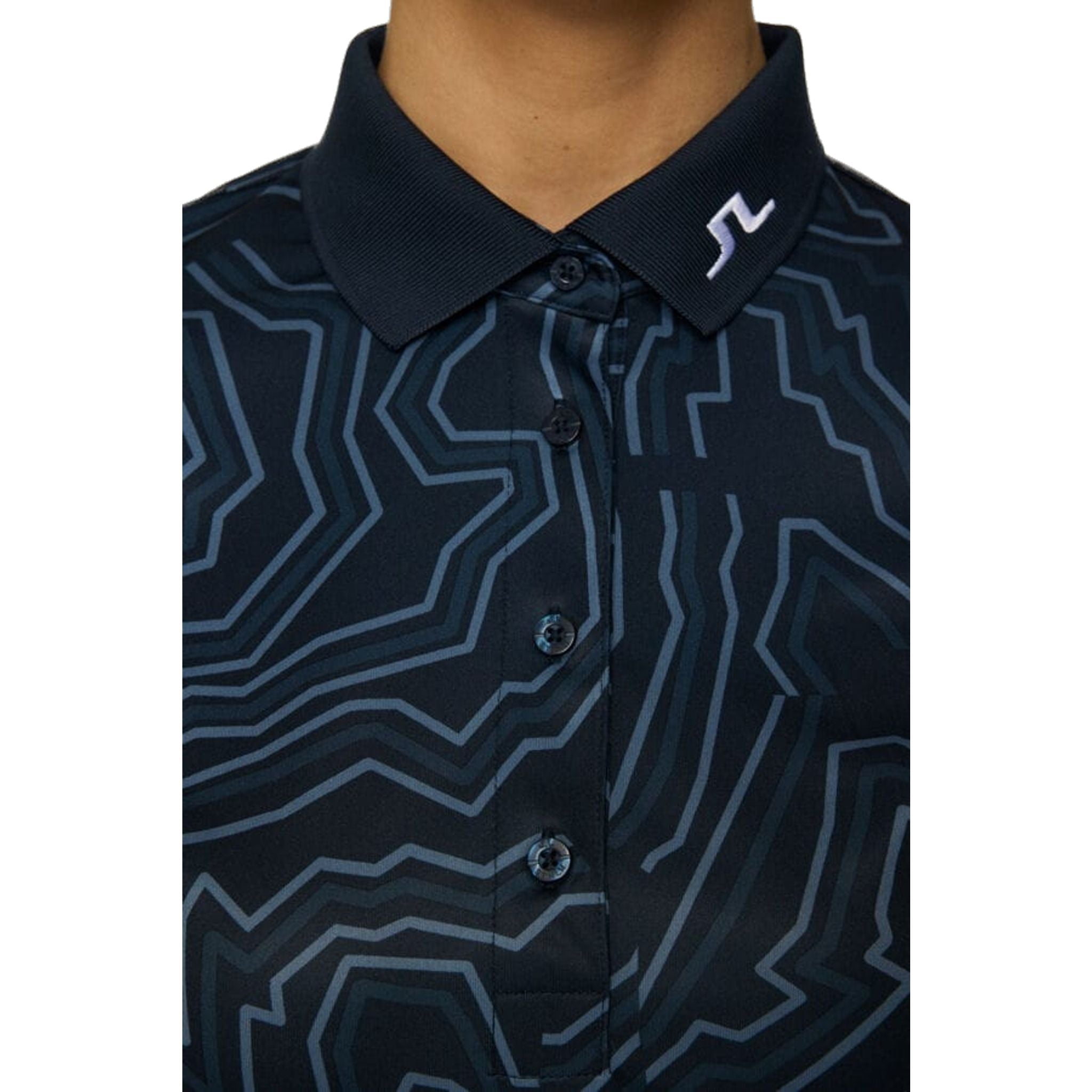 J. Lindeberg Tour Tech Print Polo Damen