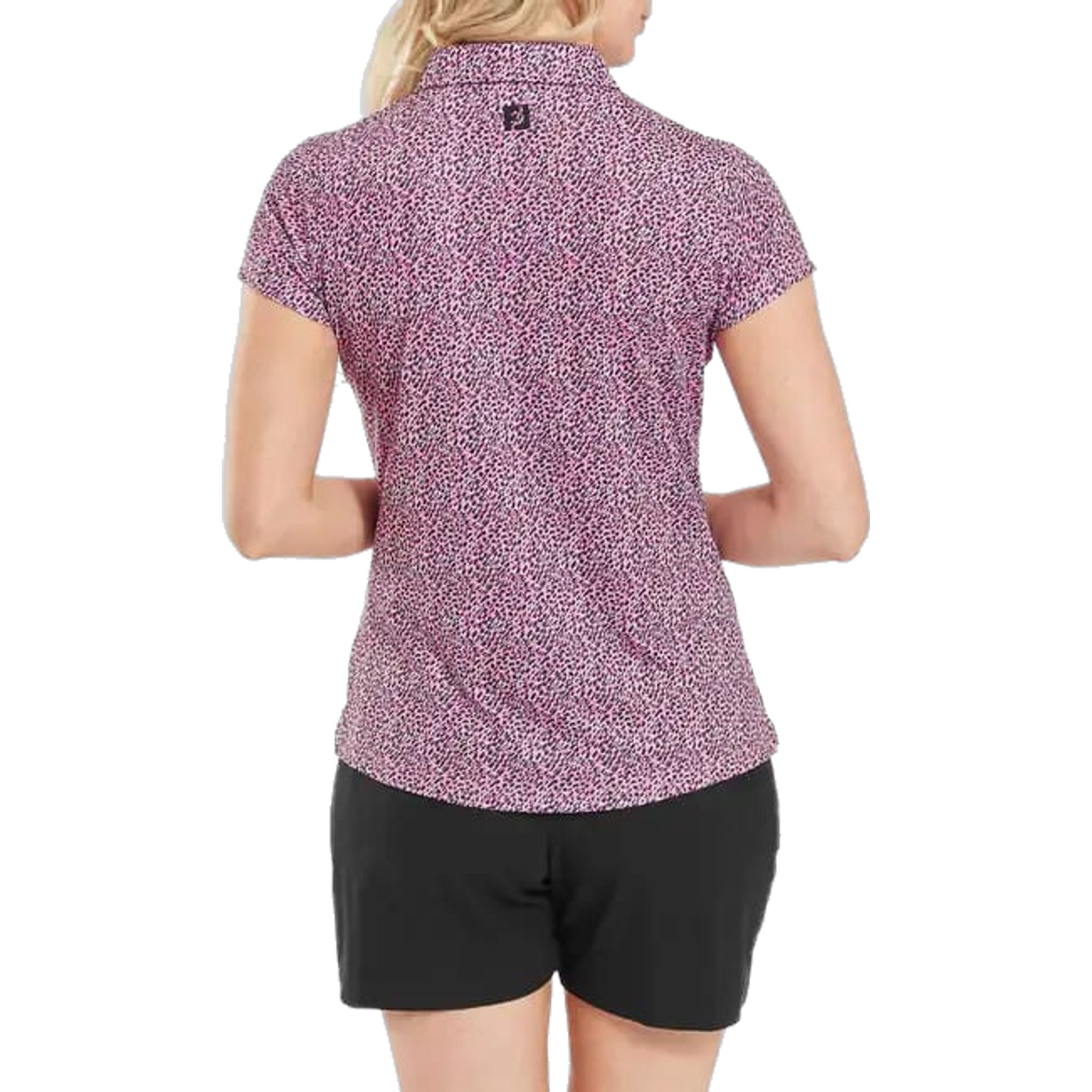 Footjoy Animal Print Cap Sleeve Lisle Polo