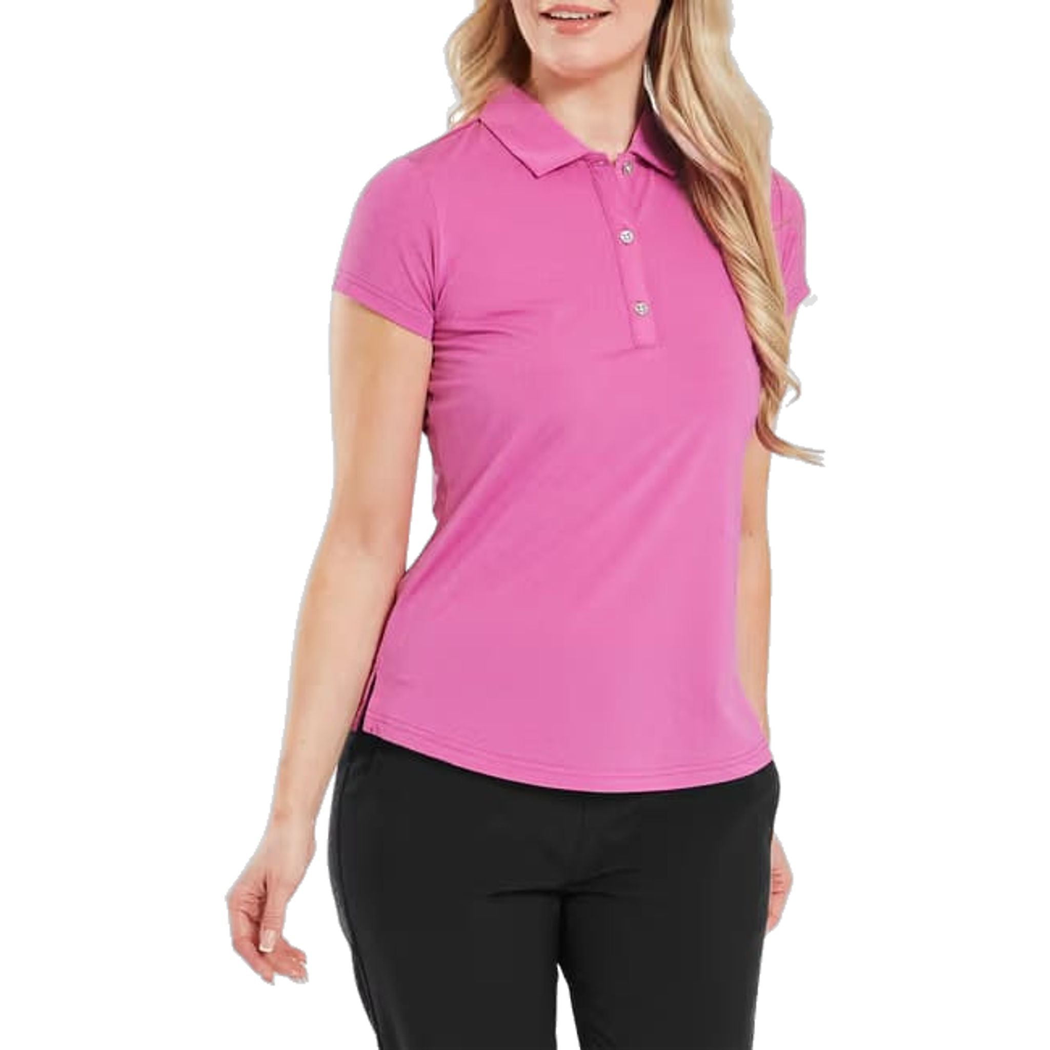 Footjoy Cap Sleeve Lisle Polo Damen