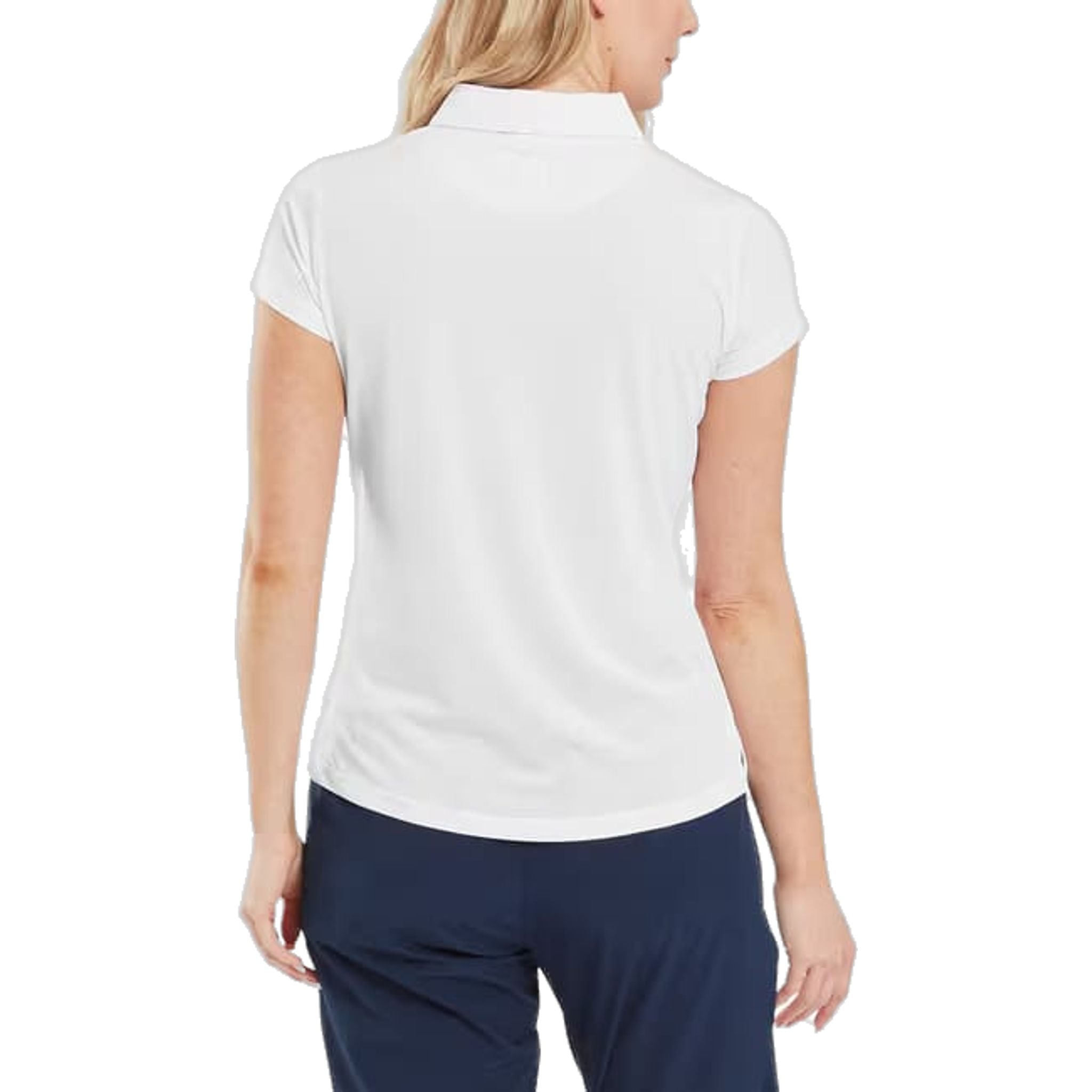 Footjoy Cap Sleeve Lisle Polo Damen