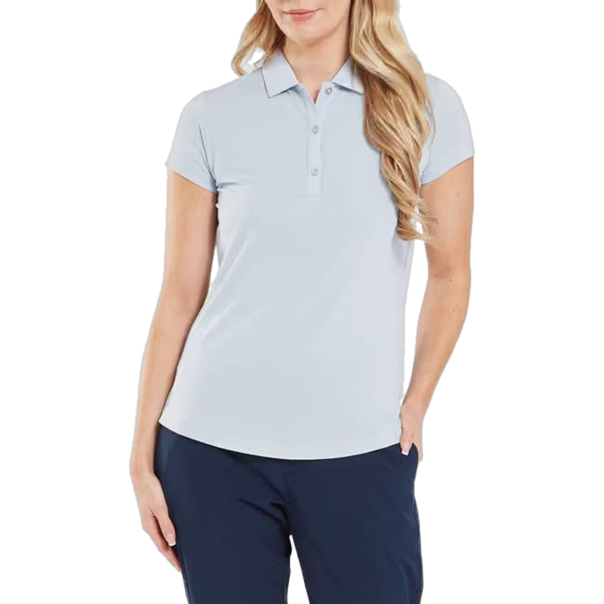 Footjoy Cap Sleeve Lisle Polo Damen