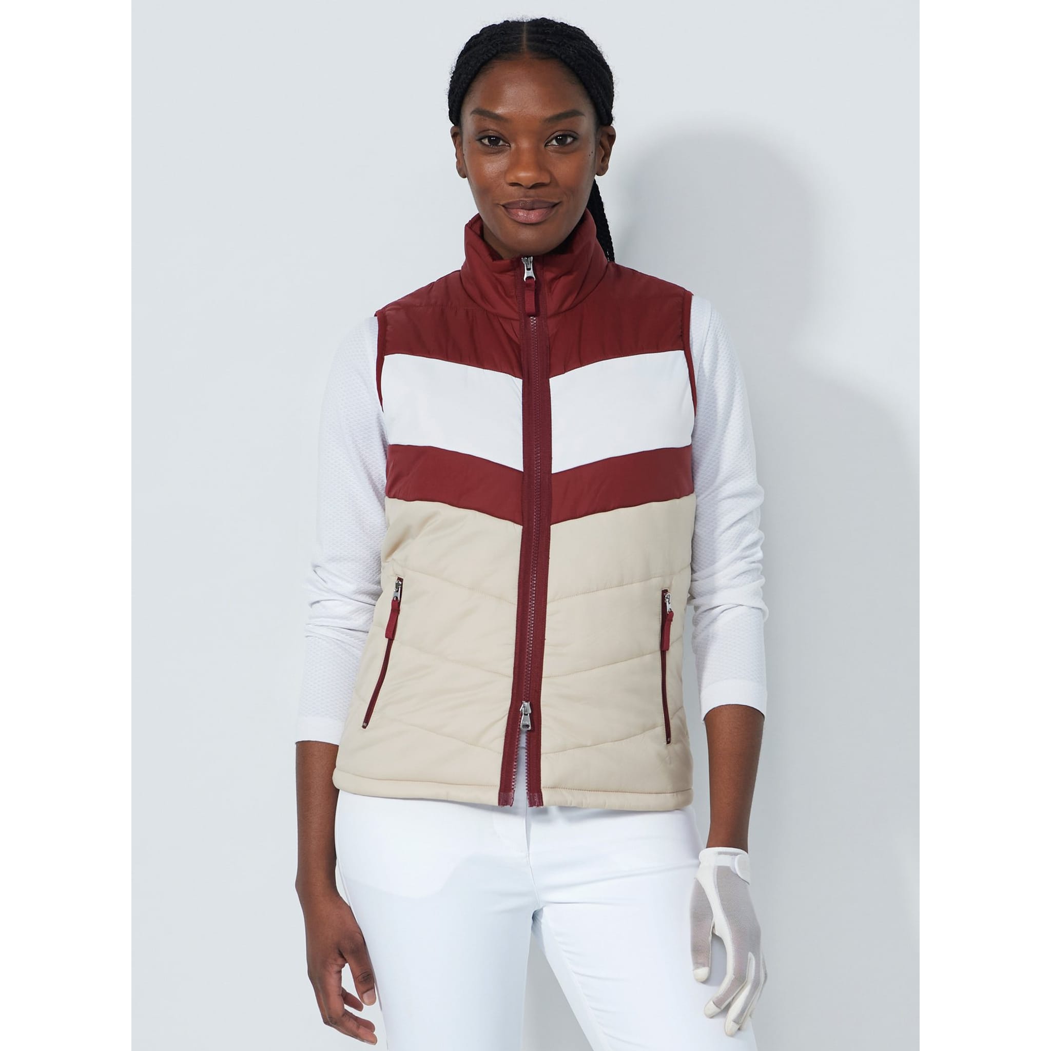 Daily Sports Blockstriped Padded Weste Damen