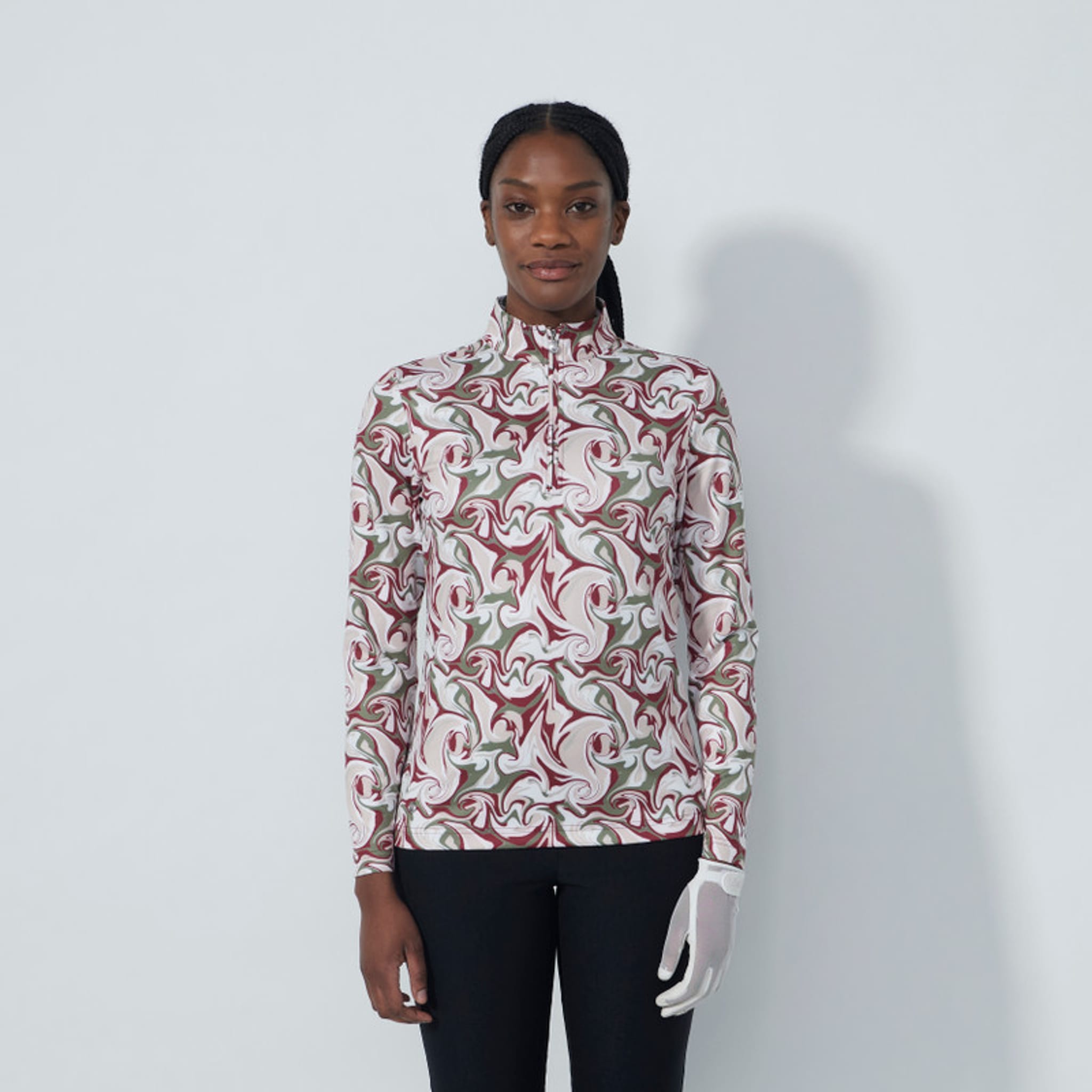 Daily Sports Print Peached Poloshirt Damen