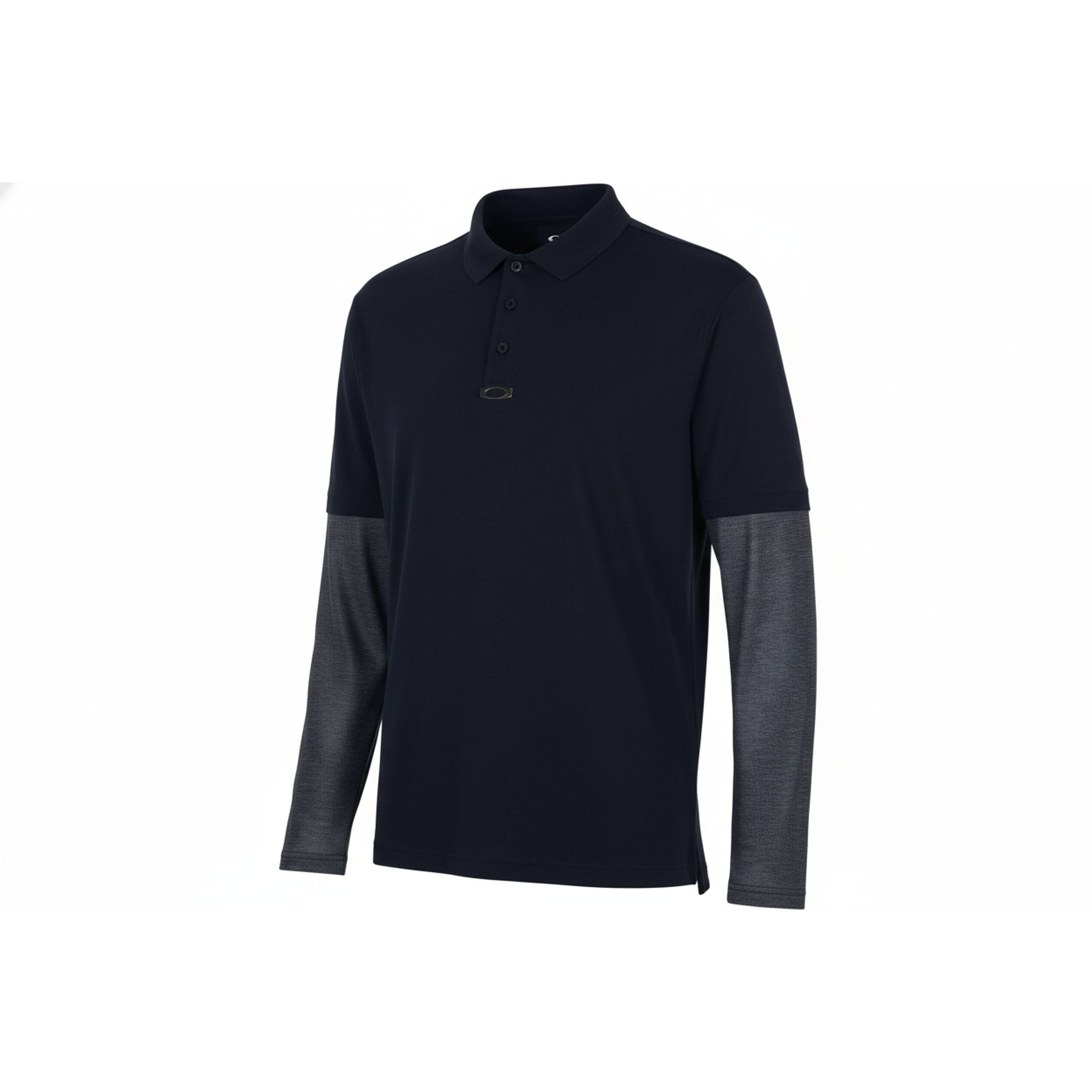 Oakley Polo LS Printed Sleeve Schwarz M Herren