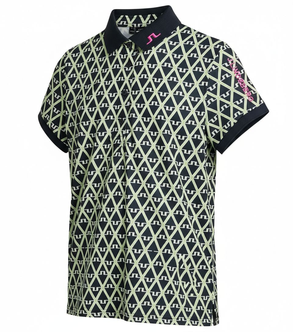 J. Lindeberg Tour Tech Print Polo Herren