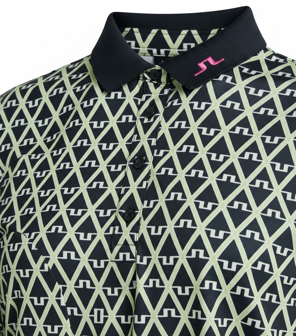 J. Lindeberg Tour Tech Print Polo Herren