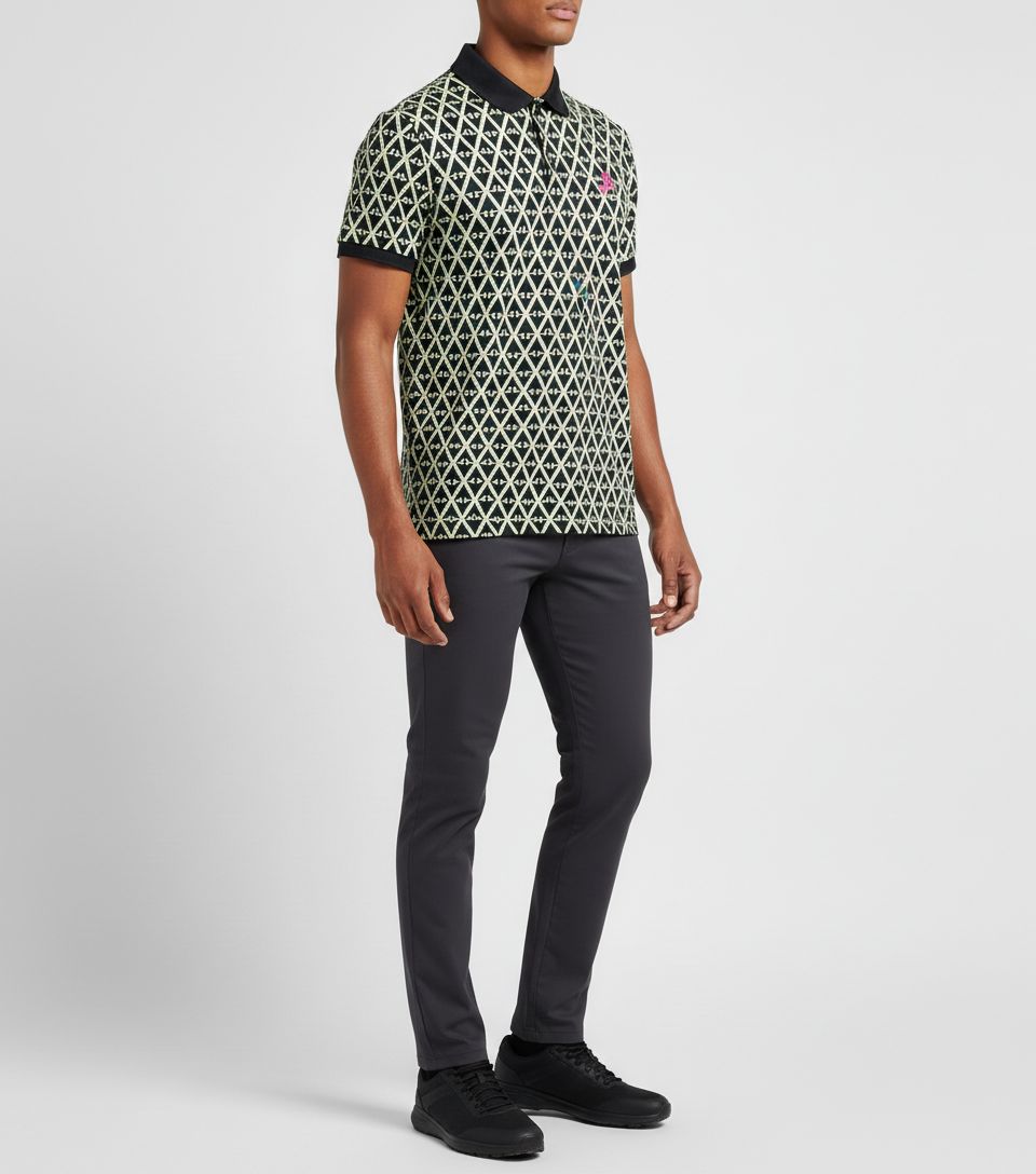 J. Lindeberg Tour Tech Print Polo Herren