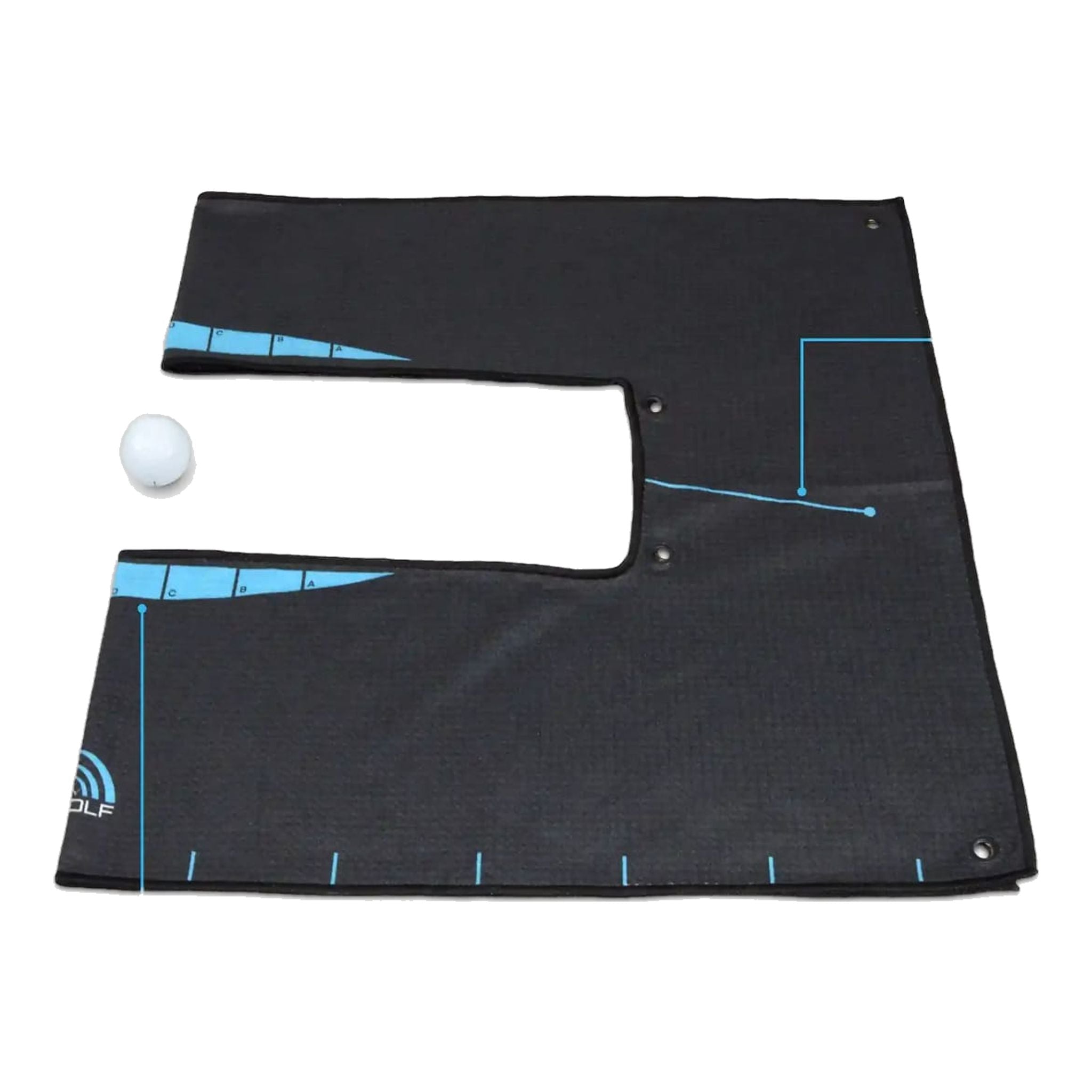 Me and My Golf Ball Striker Alignment Towel
